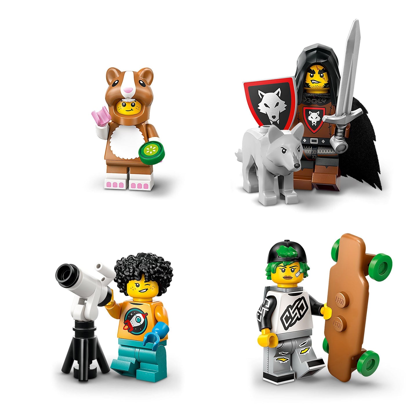 LEGO Minifiguri, Serie 27, Cutie Surpriză cu 1 Figură de Colecție pentru Copii, Wolfbändiger, Pirat, Inventator Steampunk, Cadou pentru Băieți și Fete de la 5 Ani 71048