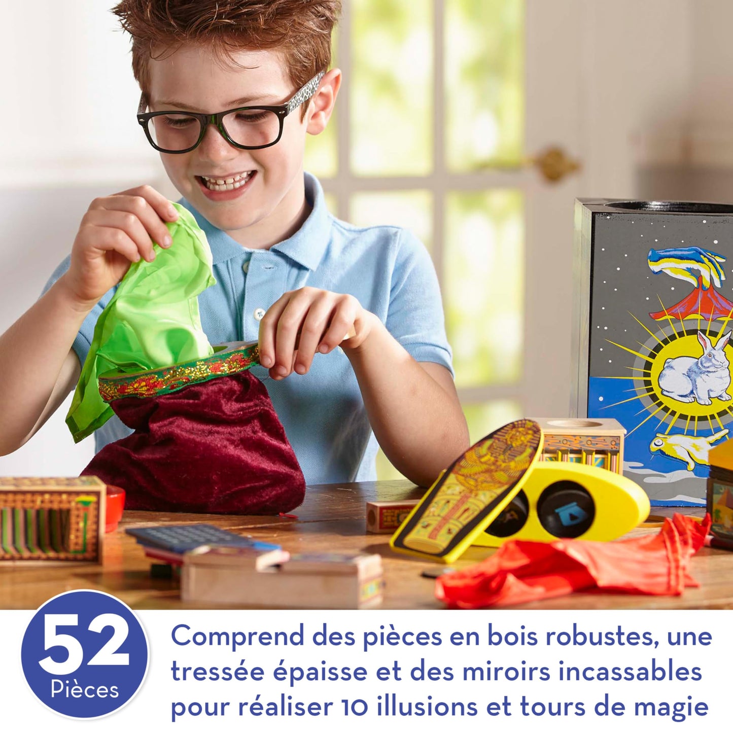 Melissa & Doug Set de Magie de Lux | Magician - Joc de Rol | Jucărie pentru Copii | 8+ | Cadou pentru Băieți sau Fete