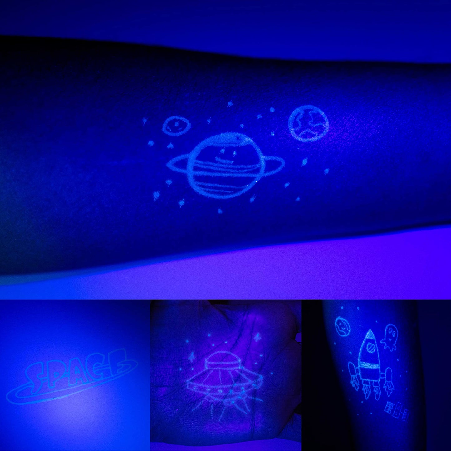 Set 32 Piese Bonnyco: Stilou UV și Caiet Spațiu pentru Petreceri Copii | Cadouri Petrecere Spațiu, Advent Calendar și Cadouri Mici pentru Copii, Decorațiuni de Naștere Astronaut