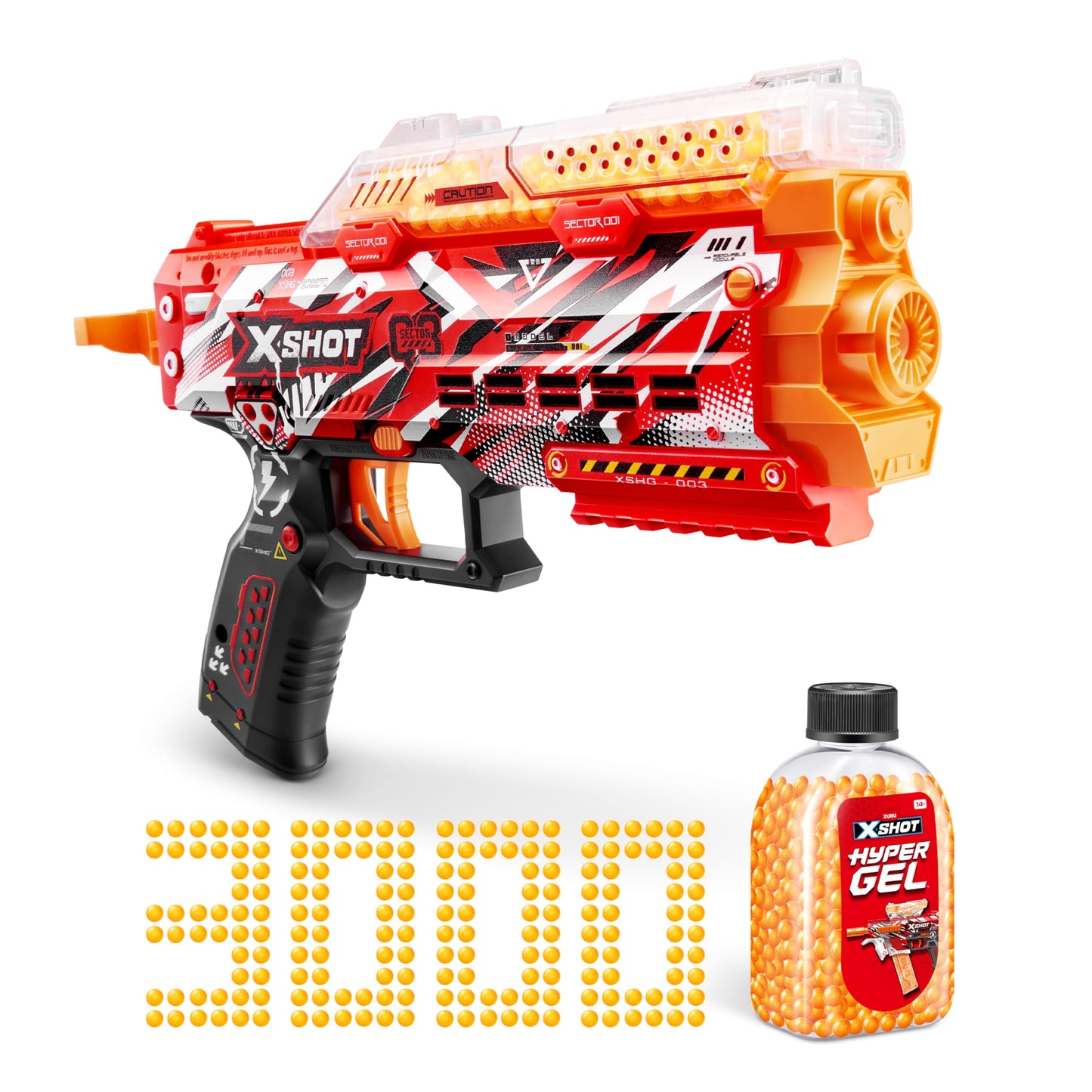 XSHOT 36759 3000 Gel-Kugeln Mini Hyper, Refill, Pellets Incluse, Stinger (1 Blaster, 3.000)