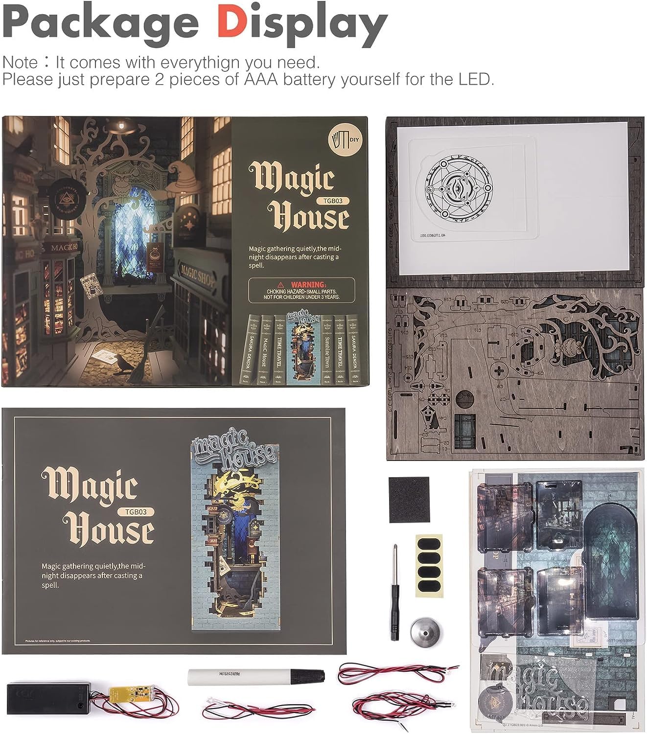 Puzzle 3D - Cotor de Carte DIY - Casa Magica TGB03