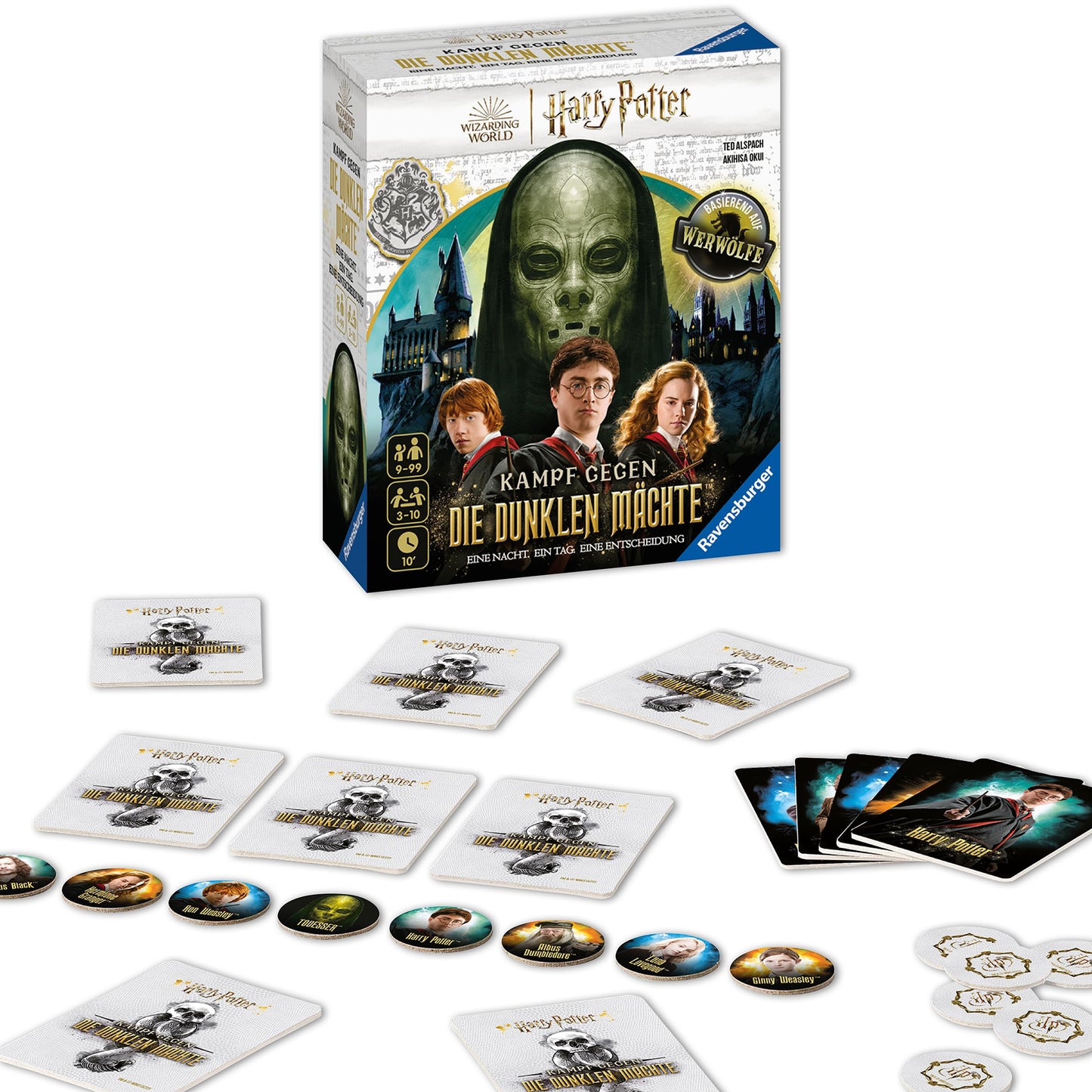 Ravensburger Joc de familie 27353 - Harry Potter - Lupta împotriva puterilor întunecate - Joc de societate pentru 3-10 jucători, de la 9 ani