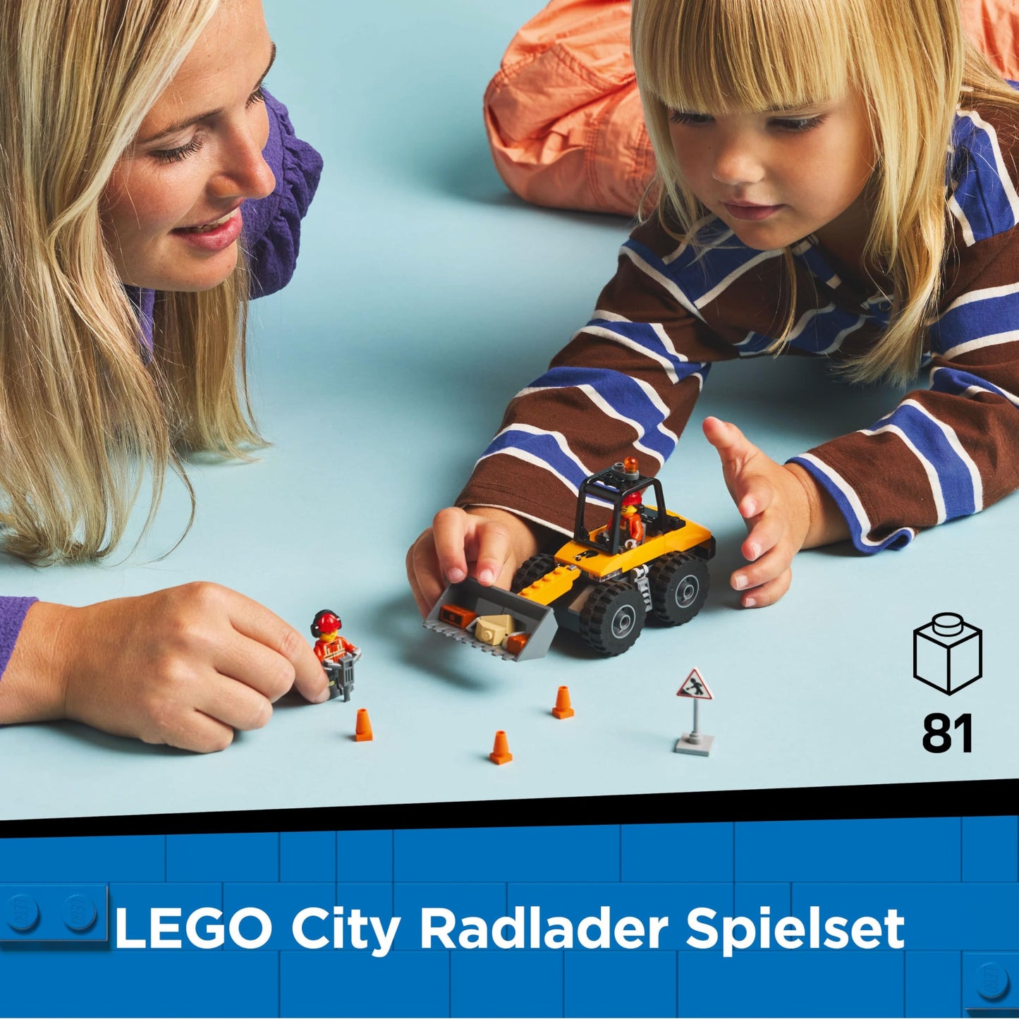 LEGO City 60450 Excavator Radlader, 4+ ani