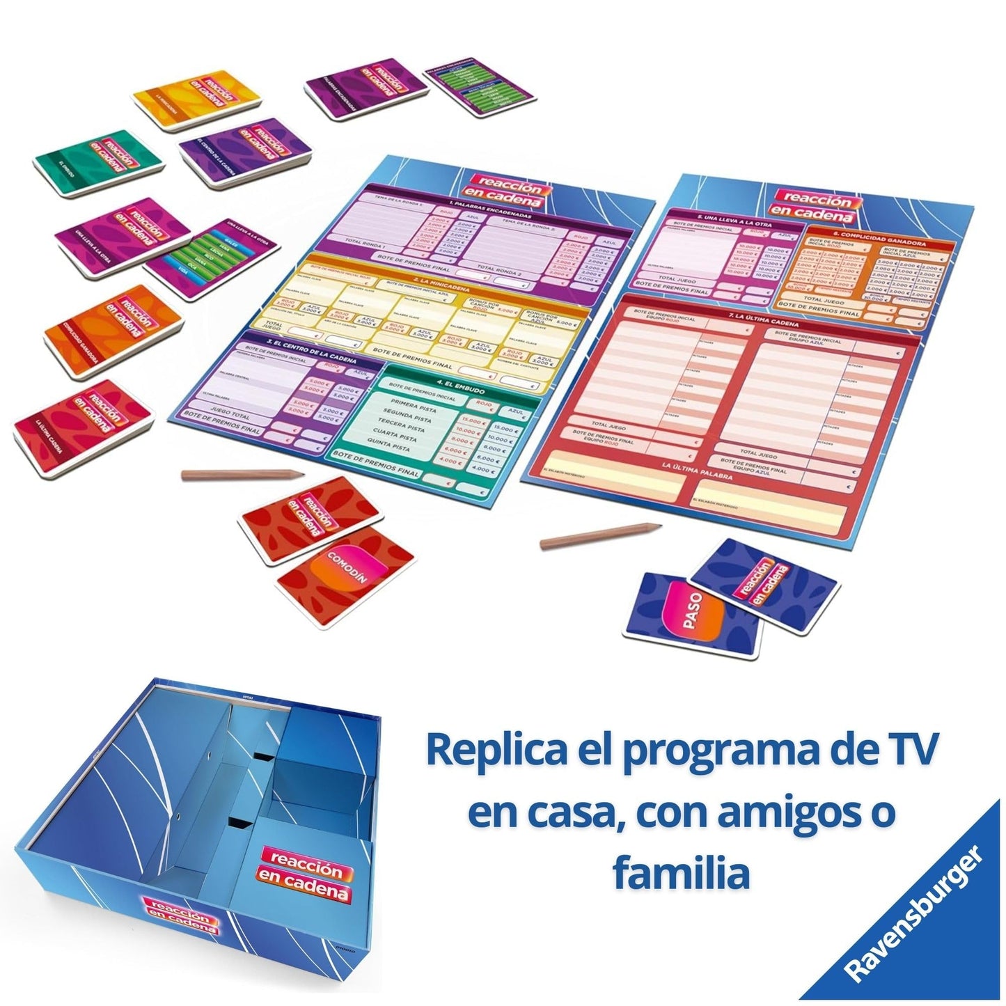 Chain Reaction - Ravensburger, board game in limba spaniola