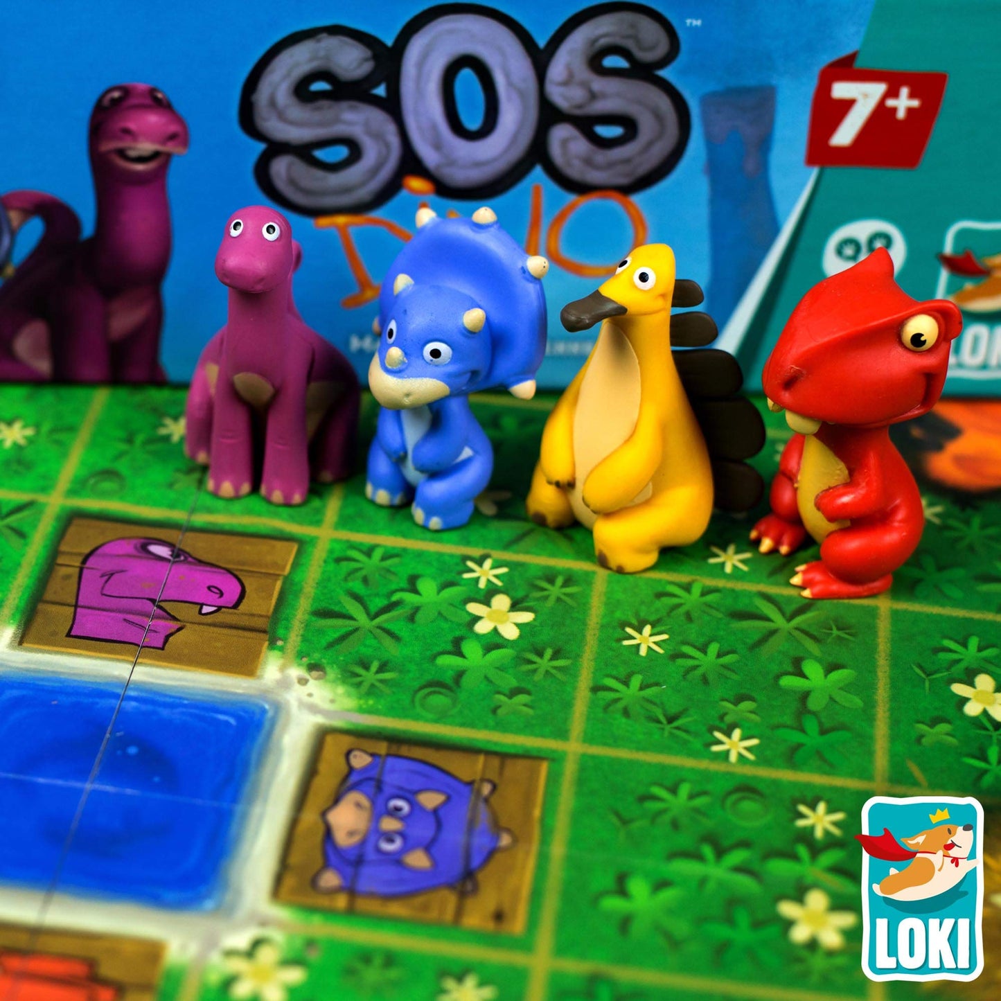 Joc de societate cooperativ SOS Dino CSGSOSD, Multicolor