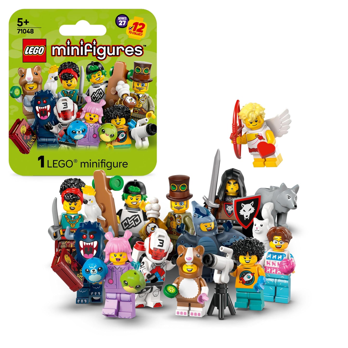LEGO Minifiguri, Serie 27, Cutie Surpriză cu 1 Figură de Colecție pentru Copii, Wolfbändiger, Pirat, Inventator Steampunk, Cadou pentru Băieți și Fete de la 5 Ani 71048