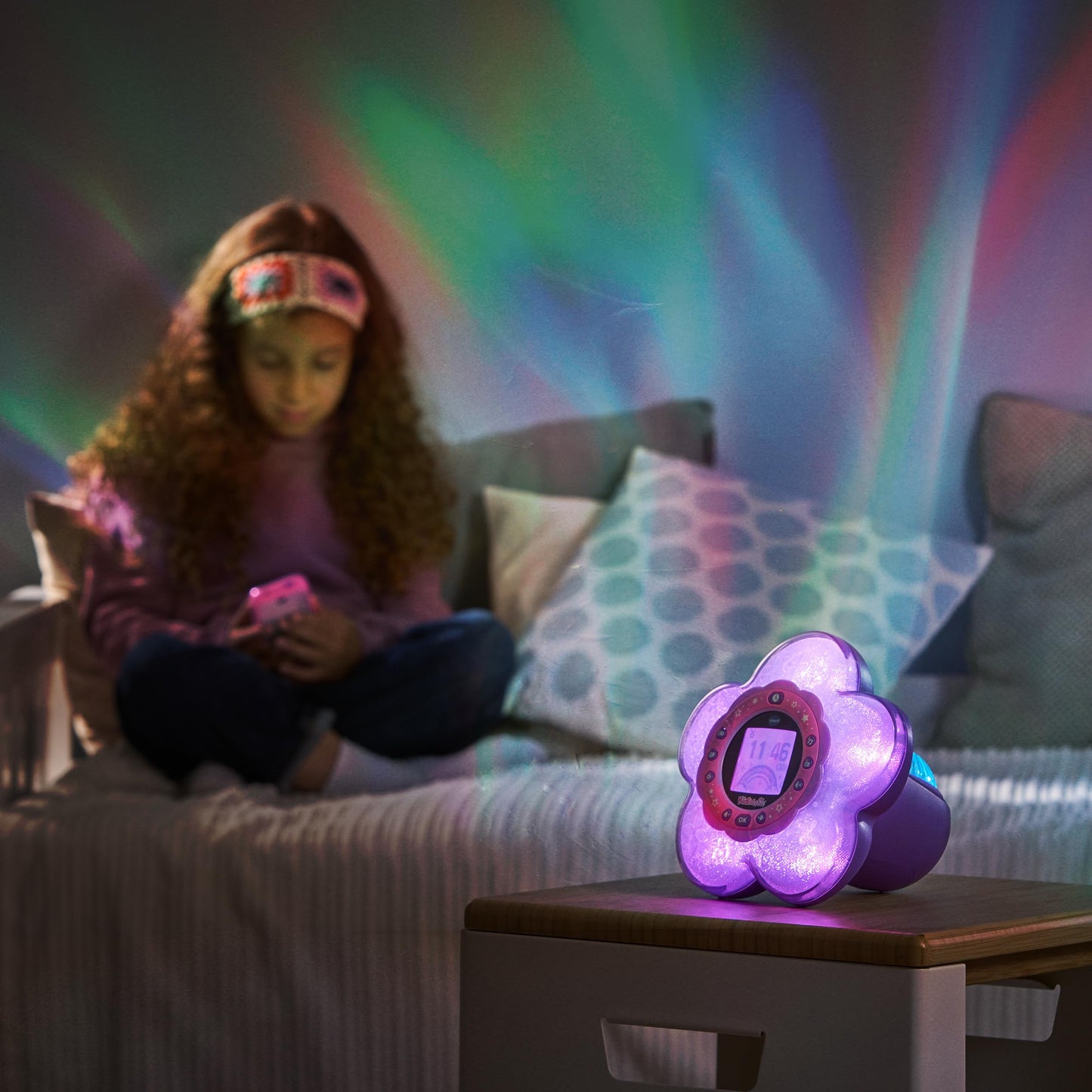 VTech Kidimagic Galaxy Light – Lumină magică și ceas deșteptător pentru momente de neuitat – Pentru copii de 6-12 ani