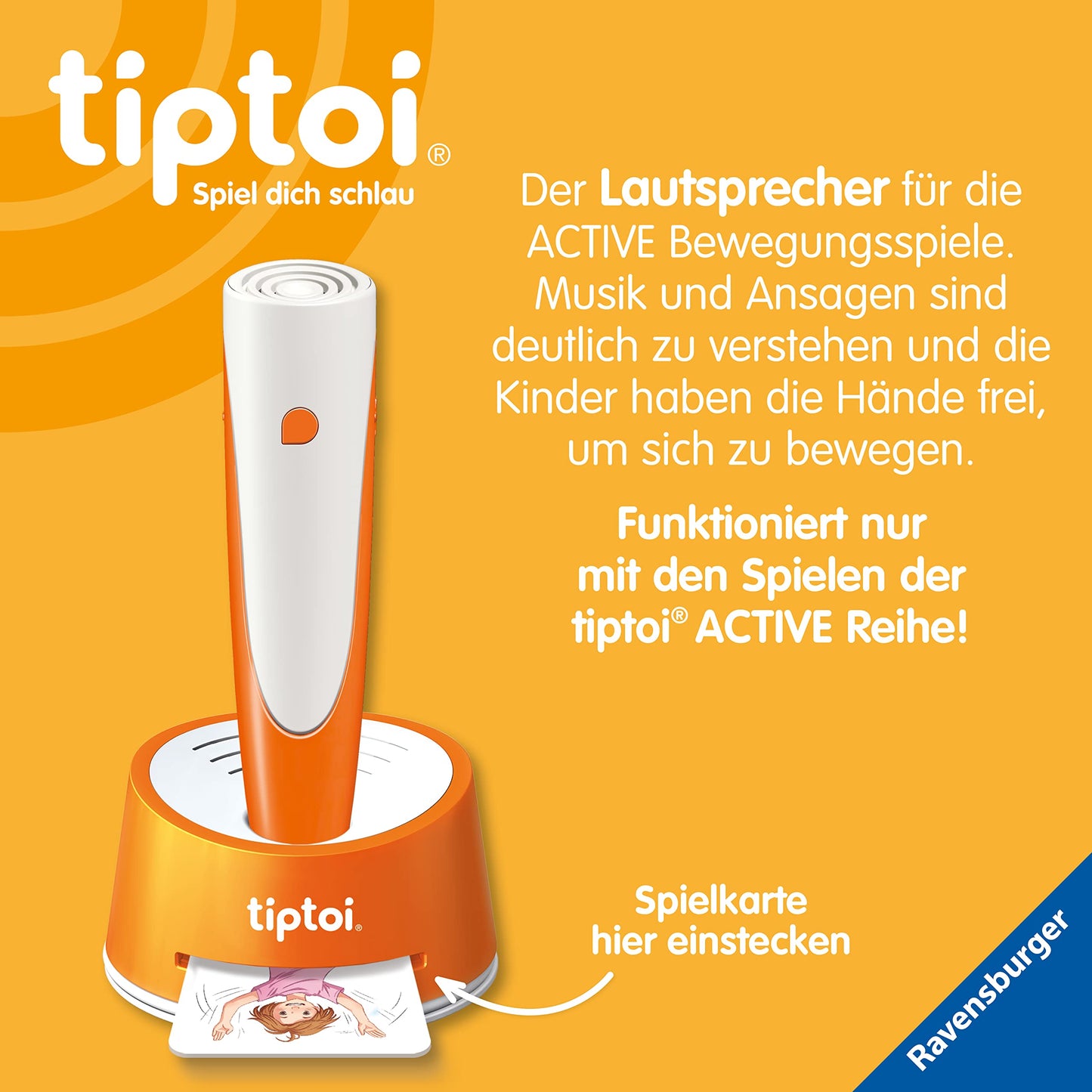 Set Activ Ravensburger tiptoi 00122 - Teatru de Dans Colorat, Joc de Mișcare pentru Copii de la 3 Ani
