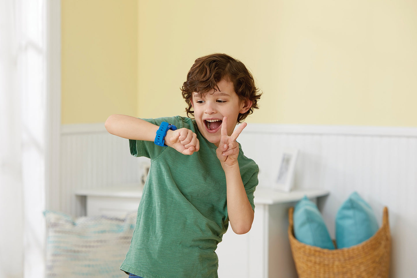 Ceas inteligent VTech KidiZoom DX2 albastru – Ceas pentru copii cu touchscreen, două camere pentru selfie-uri și multe altele – Potrivit pentru copii de 5-12 ani