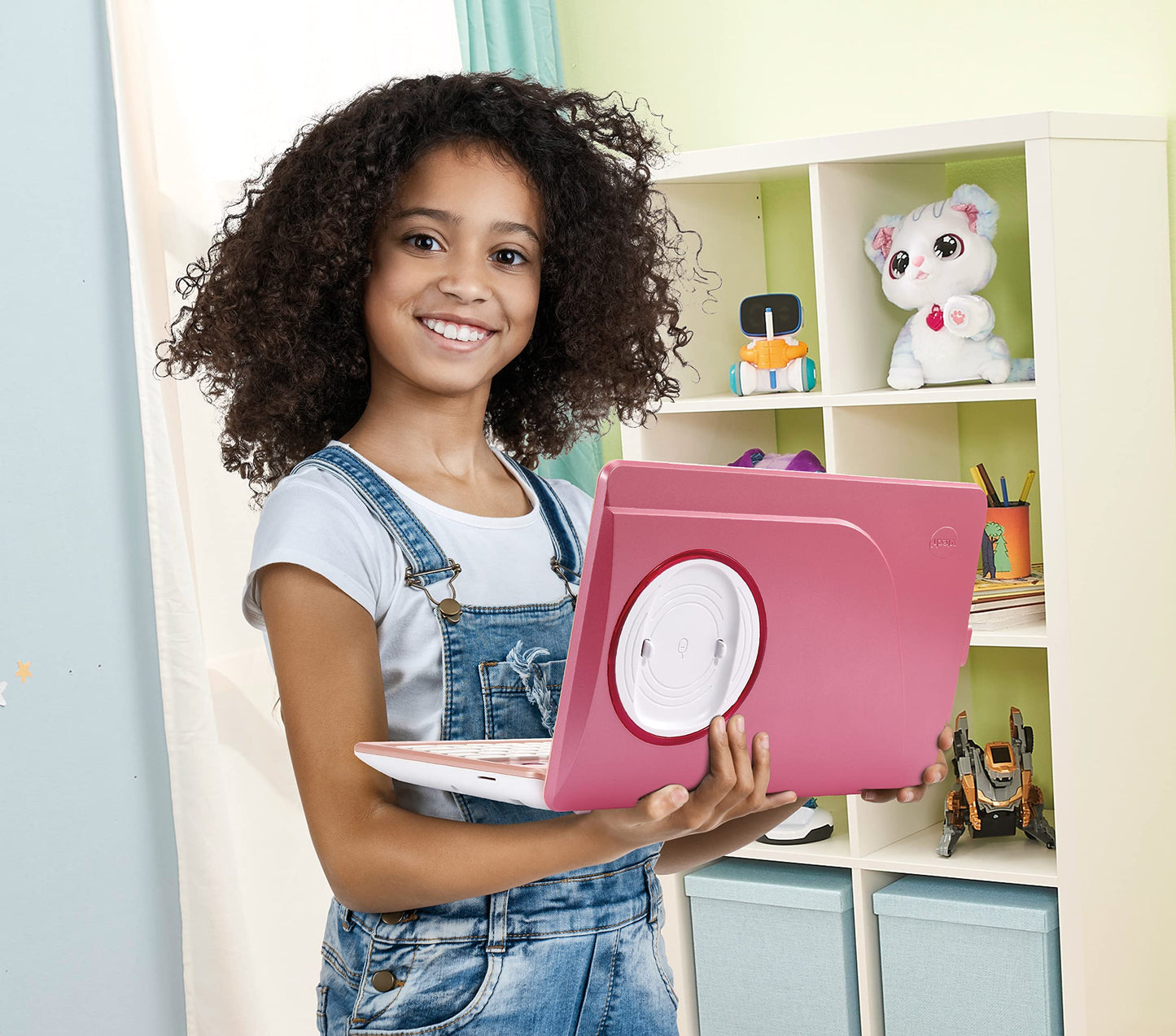 Vtech Genio Laptop de Învățare roz – Laptop educațional cu acces la internet, program de text și conținuturi de învățare pentru litere, cuvinte, matematică, logică și altele – Pentru copii de 5-12 ani