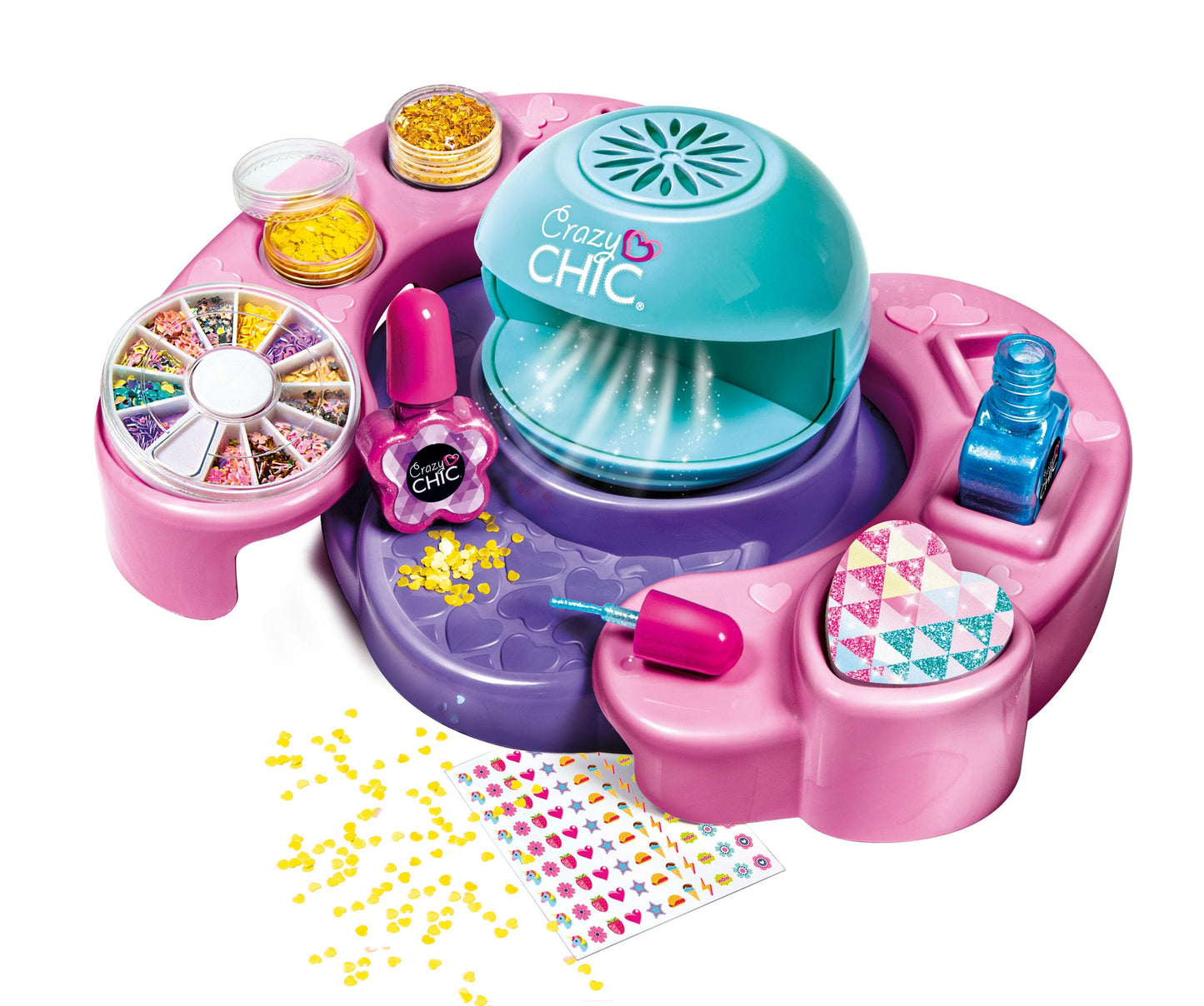 Clementoni Crazy Chic - Set de Manichiură Cool pentru Copii - 6 Ani (18599)