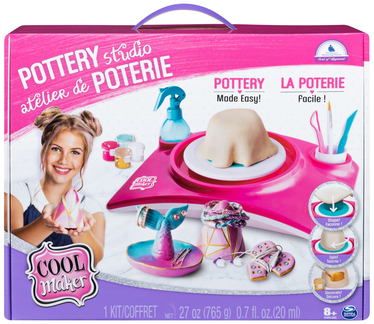 Cool Maker Atelier de Ceramică - Modelare Ușoară cu Ajutor de Forme și Argilă care Se Uscă la Aer, pentru Copii de la 8 Ani