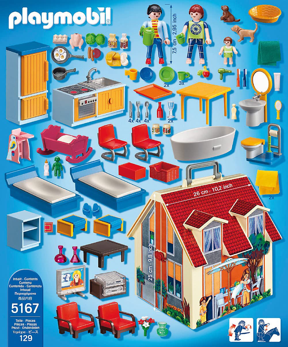 PLAYMOBIL 5167 - Noua mea casă de păpuși portabilă