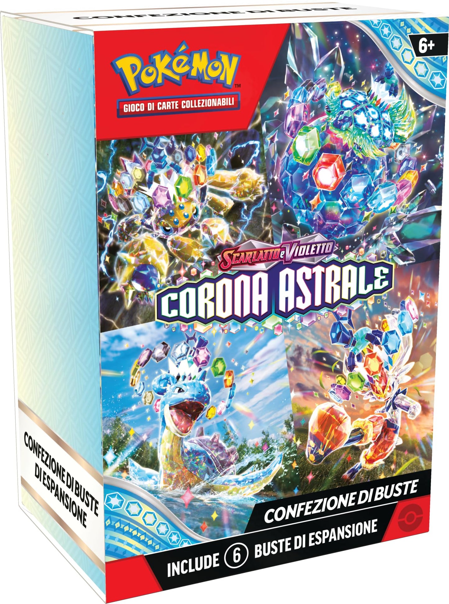 Pachet de expansiune Pokémon TCG: Scarlet și Violet - Astral Crown (Șase pachete de expansiune) EXCLUSIV AMAZON