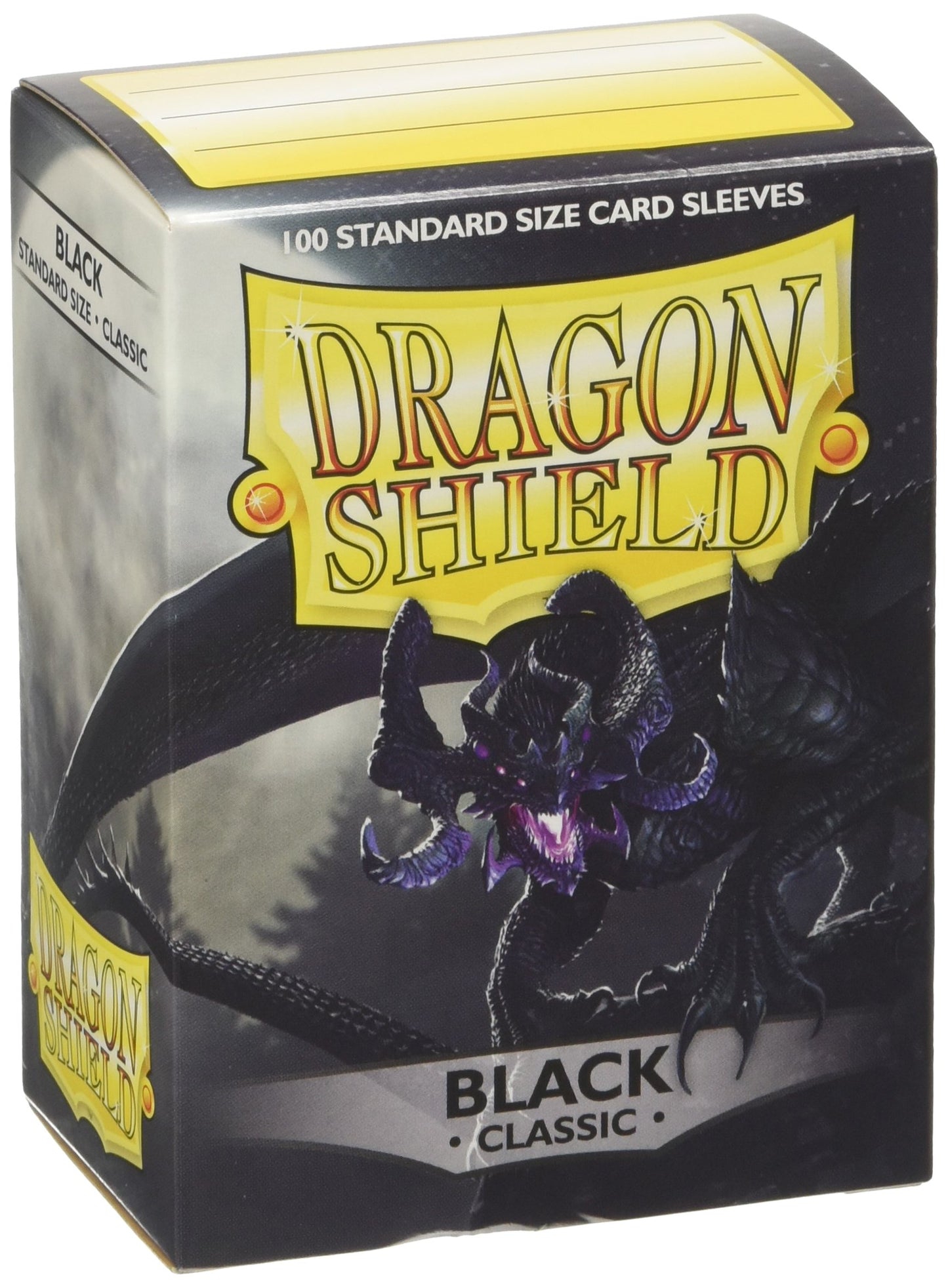 Set 100 sleeves protectii carti Dragon Shield ART10002 Classic Standard Size 100 buc - Negru, Multicolor