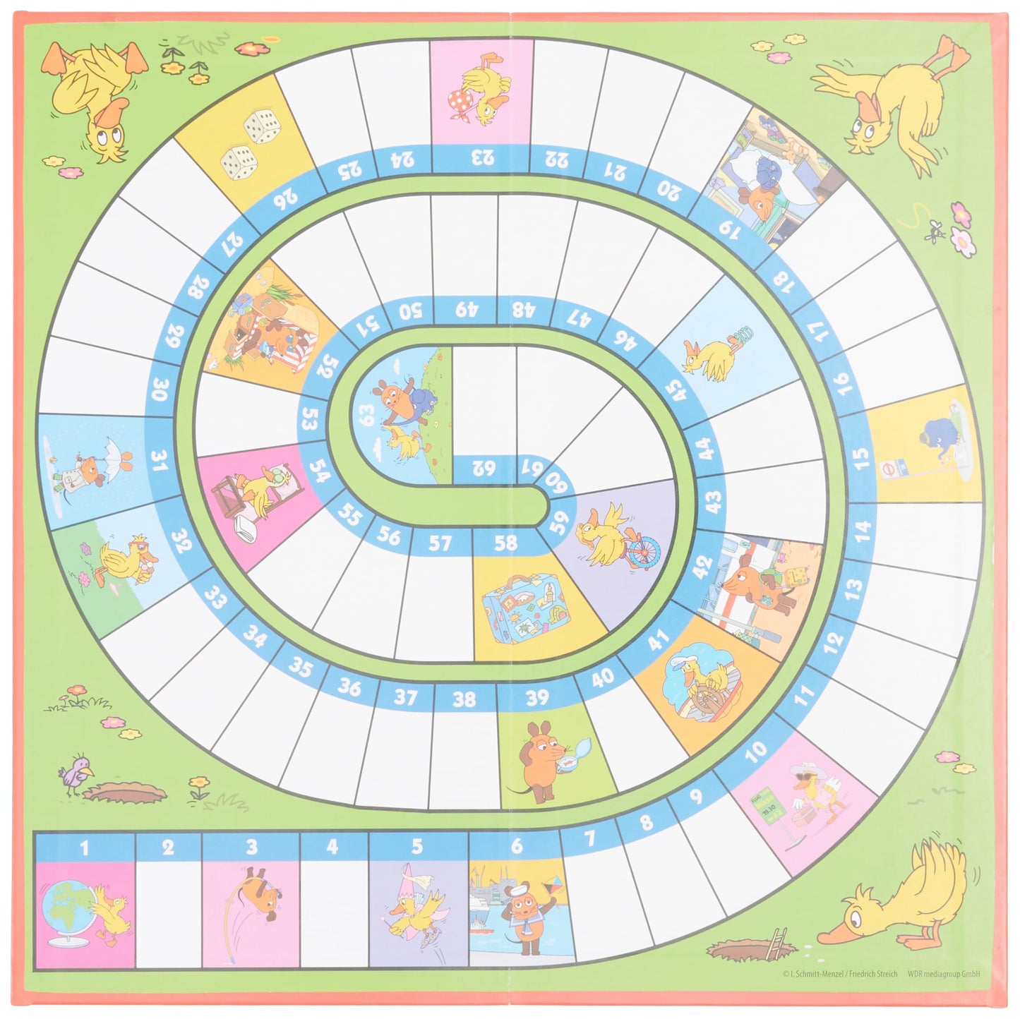 Schmidt Spiele 40598 Set de jocuri cu șoareci, colecție colorată, de la 4 ani
