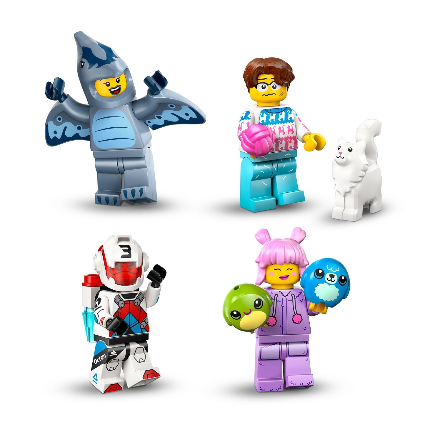 LEGO Minifiguri, Serie 27, Cutie Surpriză cu 1 Figură de Colecție pentru Copii, Wolfbändiger, Pirat, Inventator Steampunk, Cadou pentru Băieți și Fete de la 5 Ani 71048