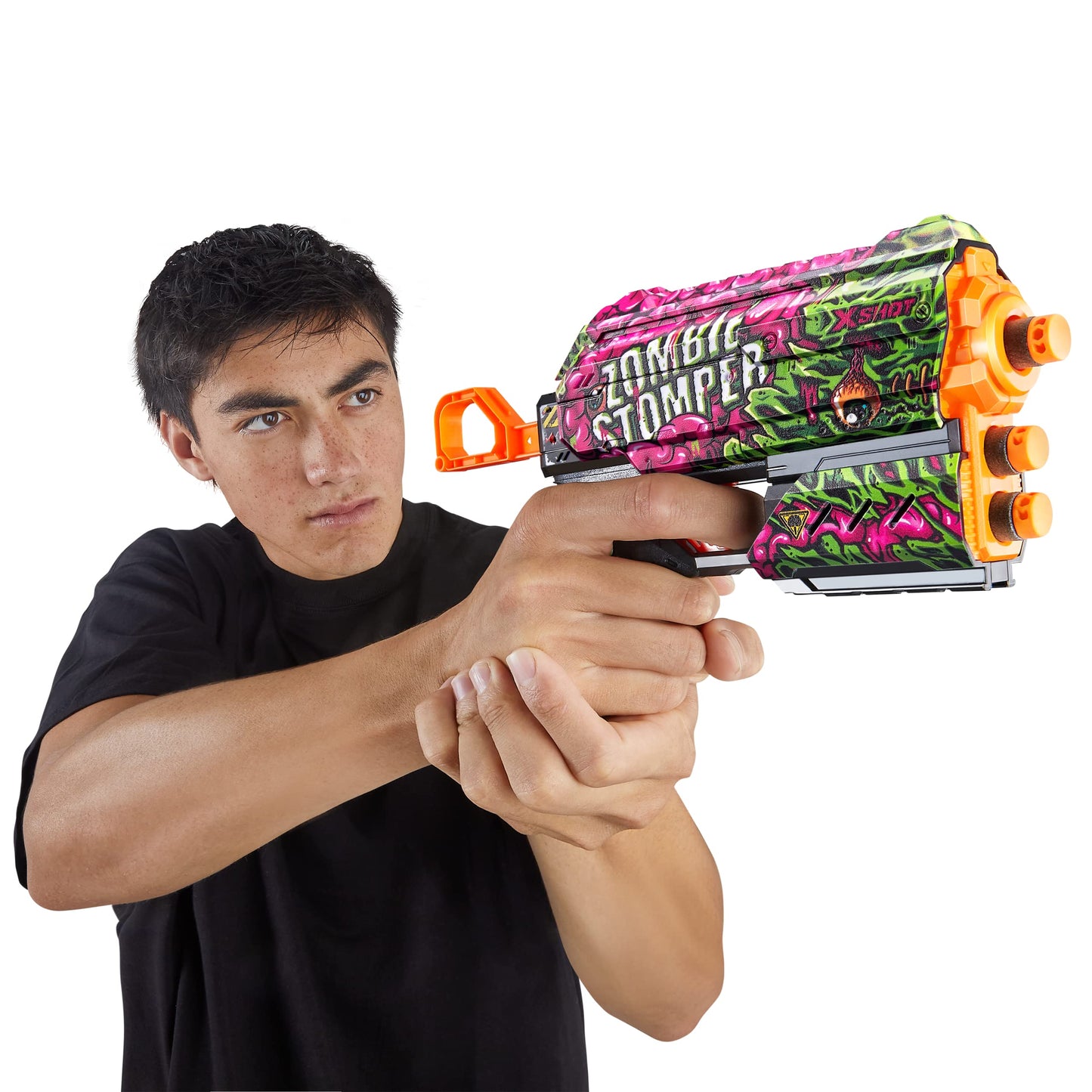 Set 2 Arme de jucarie X−SHOT SKINS FLUX, ZURU, 16 cartuse