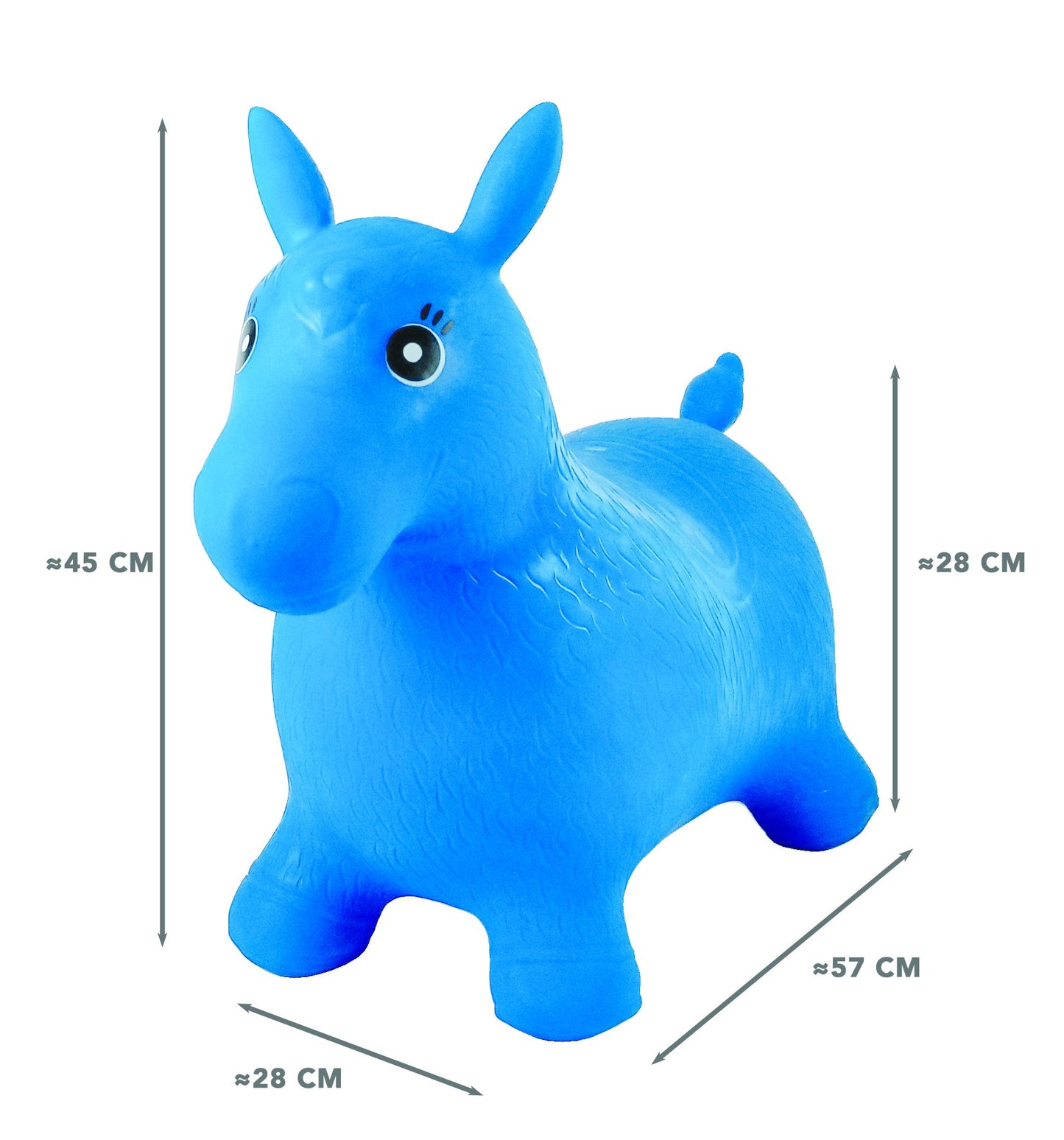 Hippopotam albastru gonflabil Lexibook cu pompă manuală – BG050, Norme