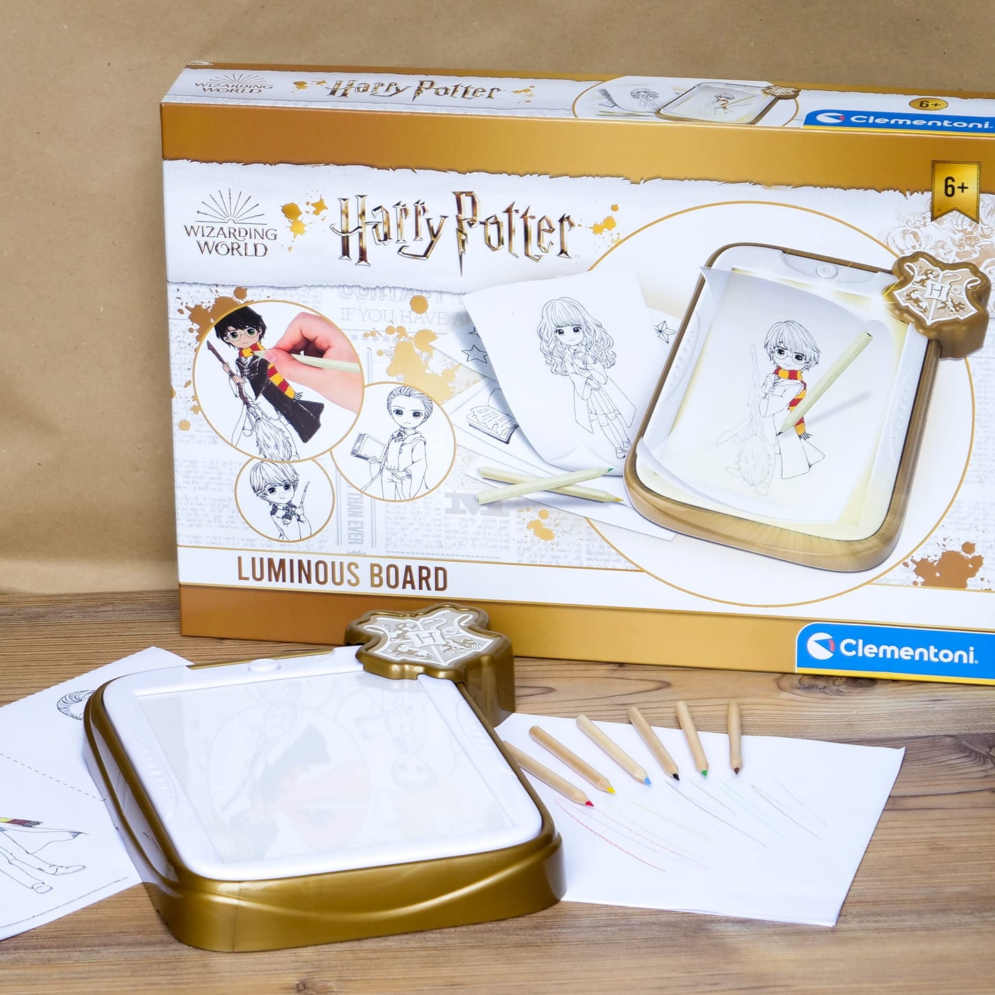 Clementoni Tablă luminoasă desen Harry Potter