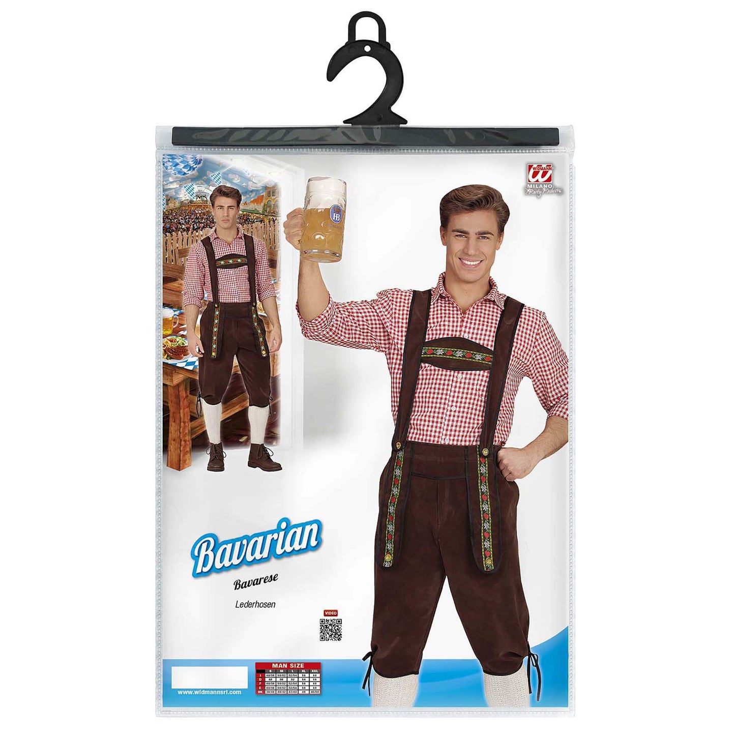 WIDMANN MILANO Costume de Petrecere - Costum Bayer, Pantaloni Tradiționali, Festival de Bere, Festival Popular, Carnaval
