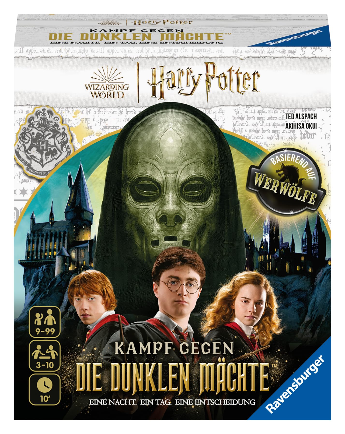 Ravensburger Joc de familie 27353 - Harry Potter - Lupta împotriva puterilor întunecate - Joc de societate pentru 3-10 jucători, de la 9 ani