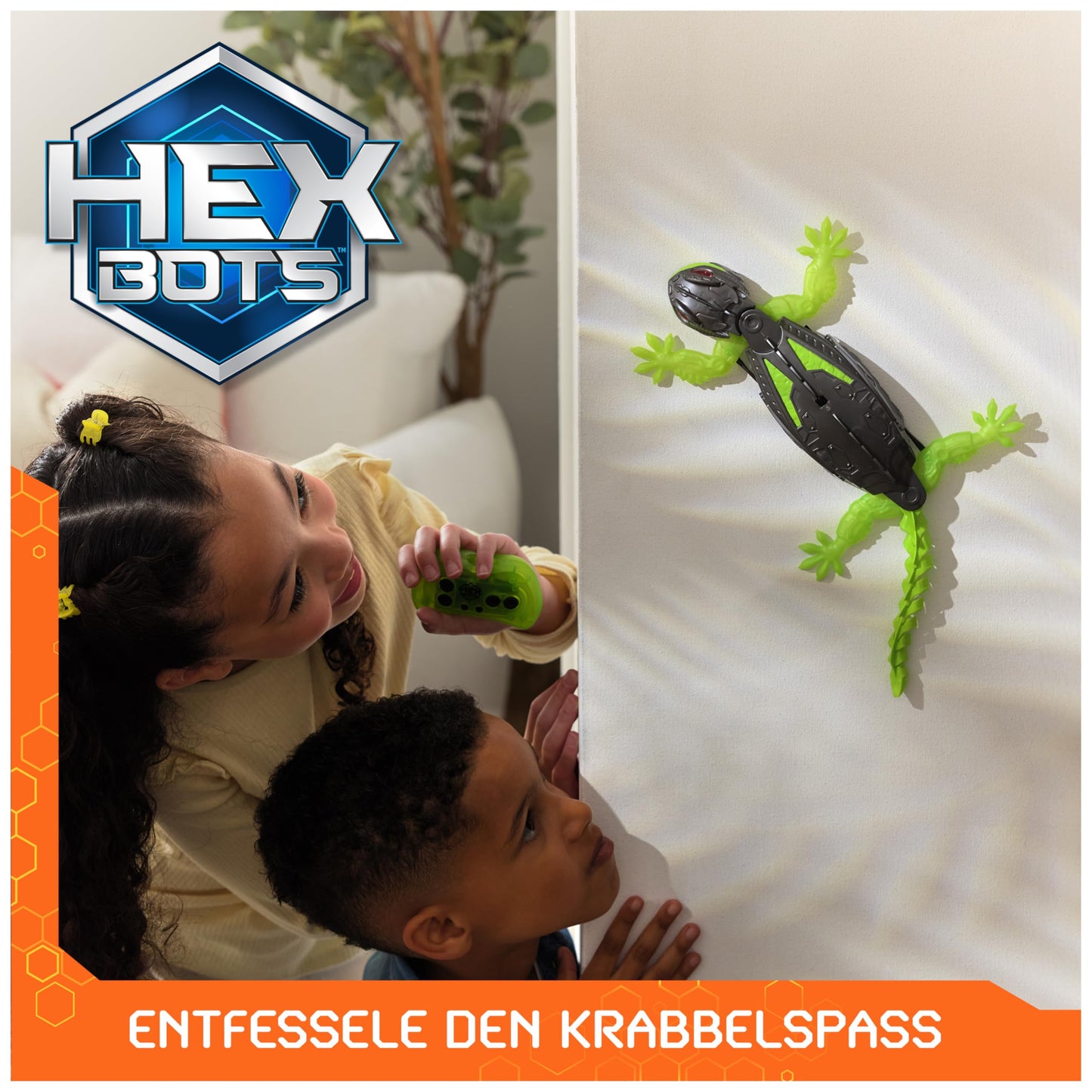 Hex Bots Wall Crawler Gecko Telecomandă, 4+ ani