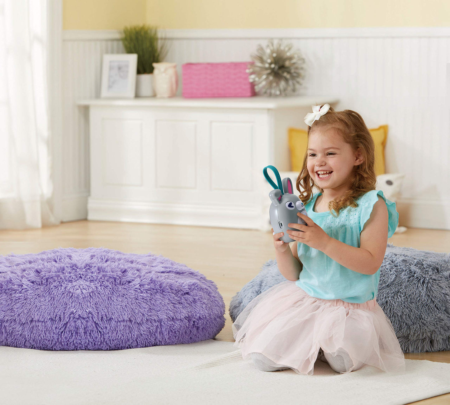 VTech StoriKid Pocket - Povestitor pentru copii, jucărie portabilă pentru bebeluși de la 6 luni, salvează povești, timer, versiune ESP, gri
