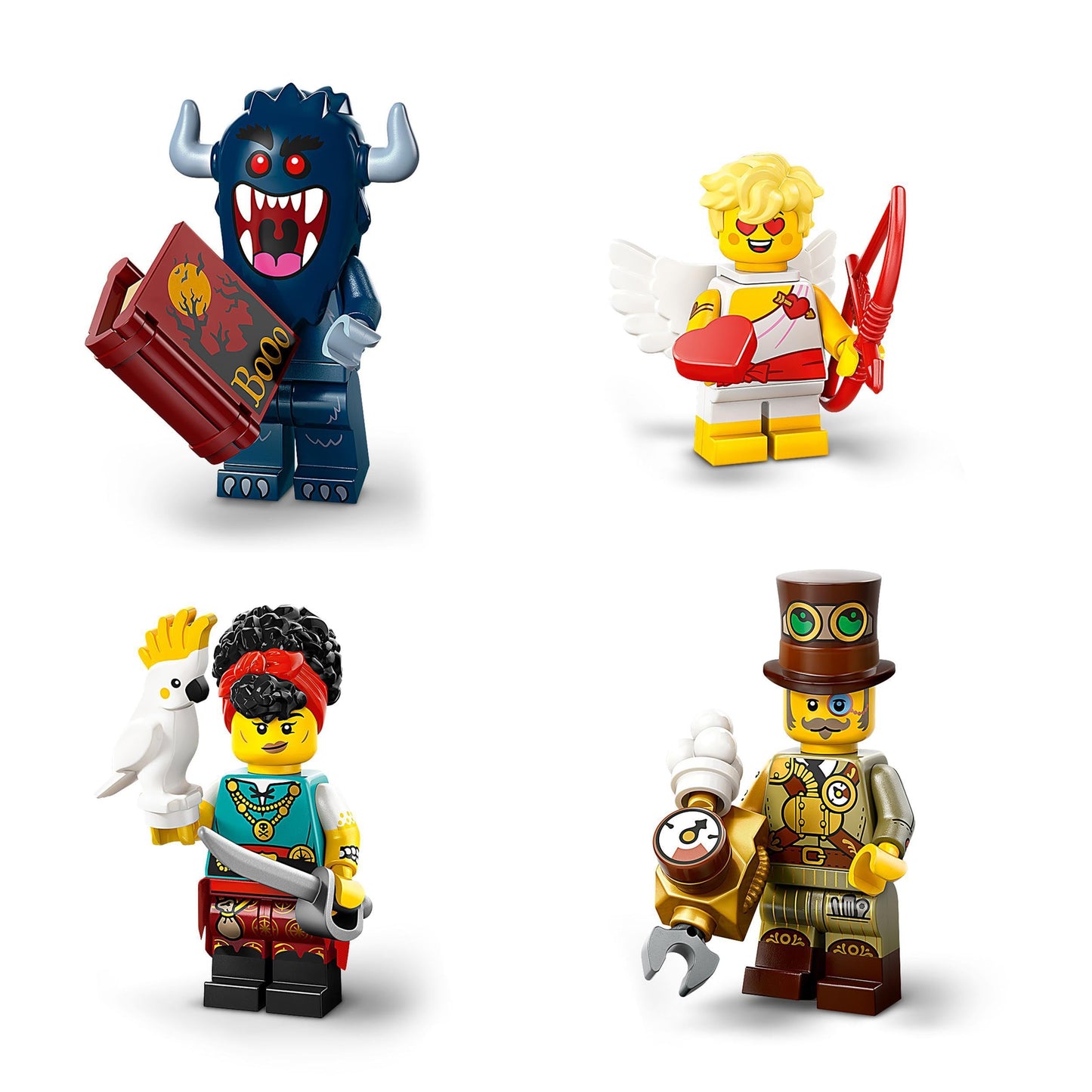 LEGO Minifiguri, Serie 27, Cutie Surpriză cu 1 Figură de Colecție pentru Copii, Wolfbändiger, Pirat, Inventator Steampunk, Cadou pentru Băieți și Fete de la 5 Ani 71048