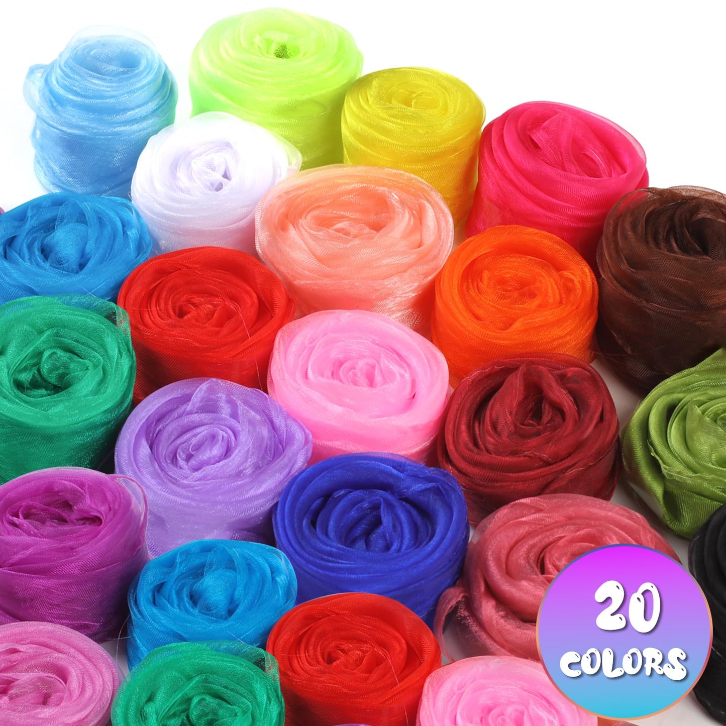 Hopton Set 20 batiste de jonglare chiffon, 60x60 cm