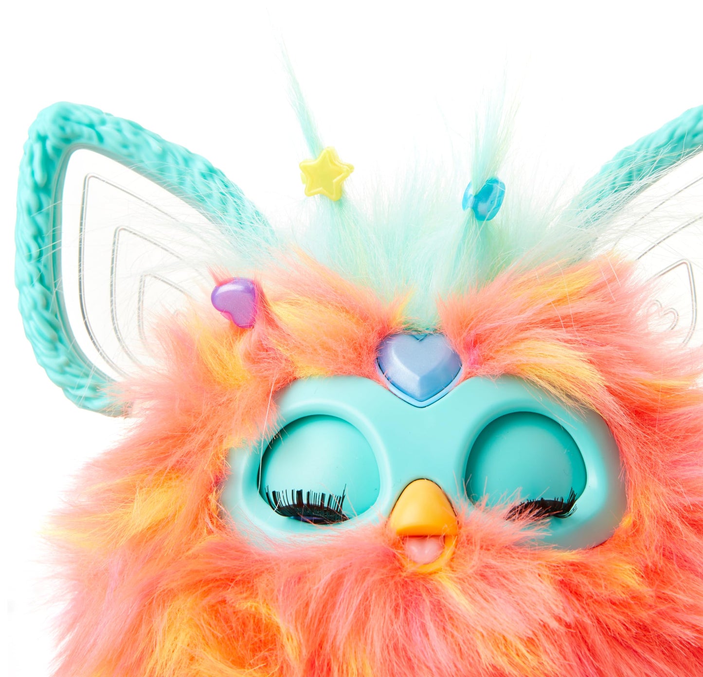 Furby Roșu Coralin, Pluș Interactiv – Versiunea Franceză (Ambalajul poate varia)