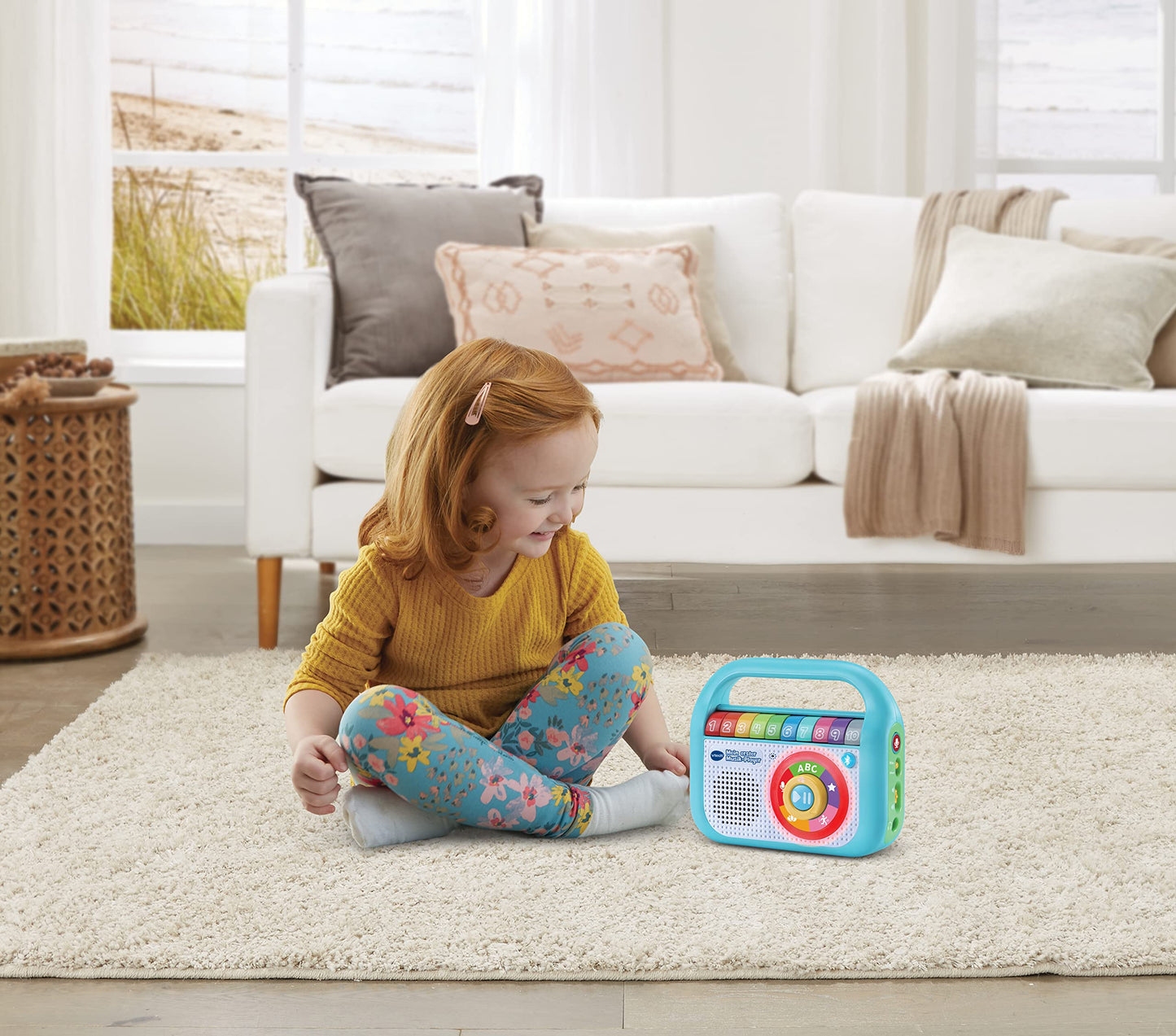 VTech Baby Primul meu player muzical – 40 de melodii, Bluetooth și funcție de înregistrare – Pentru copii de 2-5 ani, Albastru