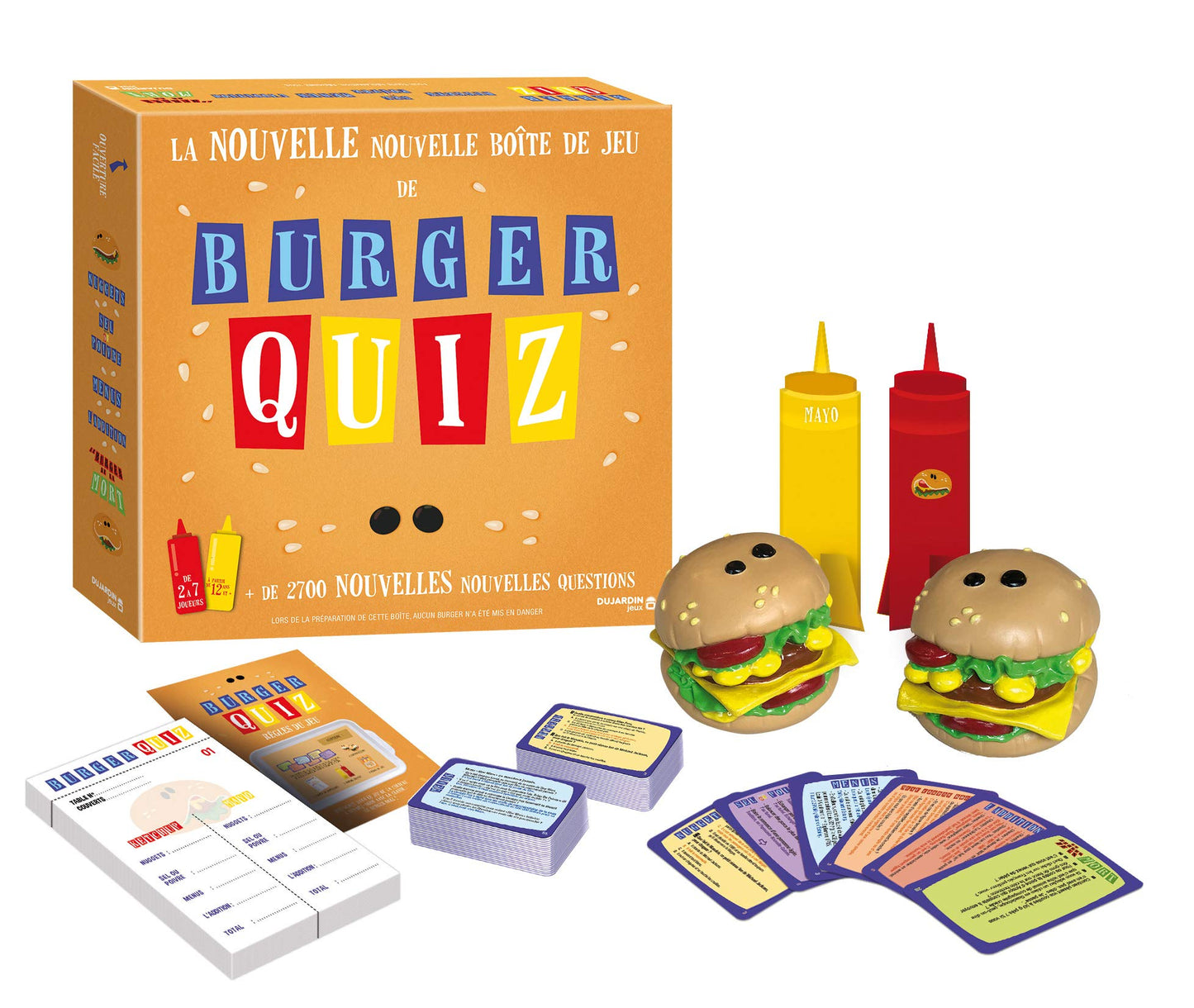 Burger Quiz V2 - Joc de societate Board Game in limba franceza