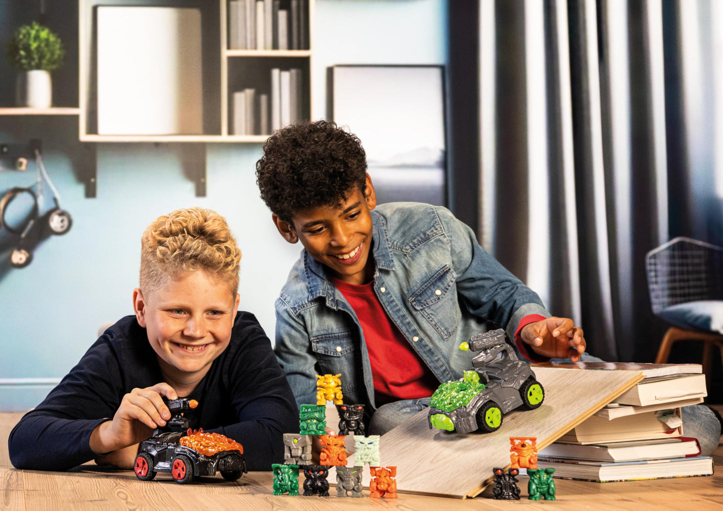 Schleich 42668 Lava-Crashmobil cu Mini Creatură, de la 7 ani, ELDRADOR CREATURES - Set de joc, 17 piese