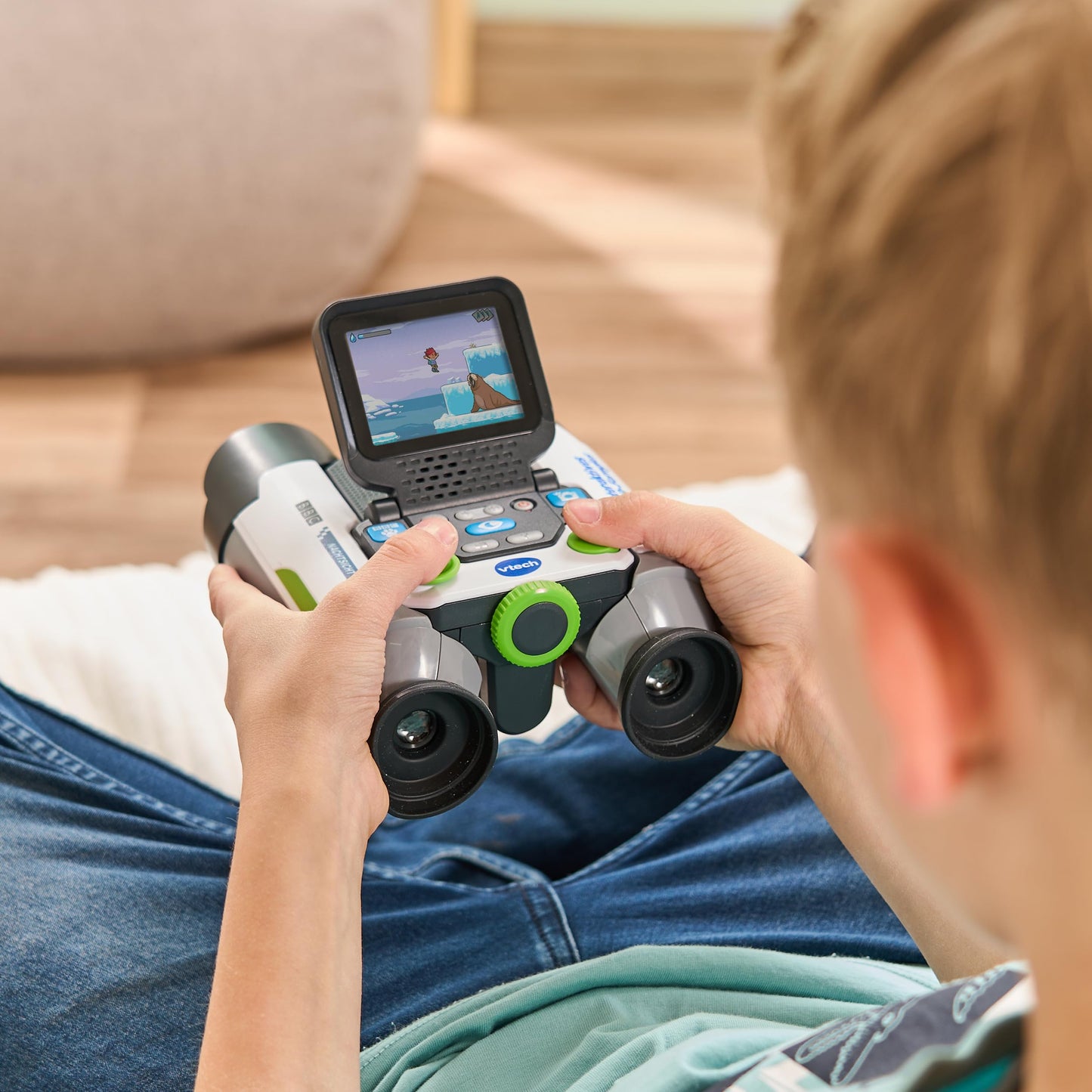 VTech Binoclu Interactiv cu Cameră – Zoom 10x și Conținut BBC pentru Explorarea Naturii – Pentru Aventurieri de 7 până la 99 de Ani