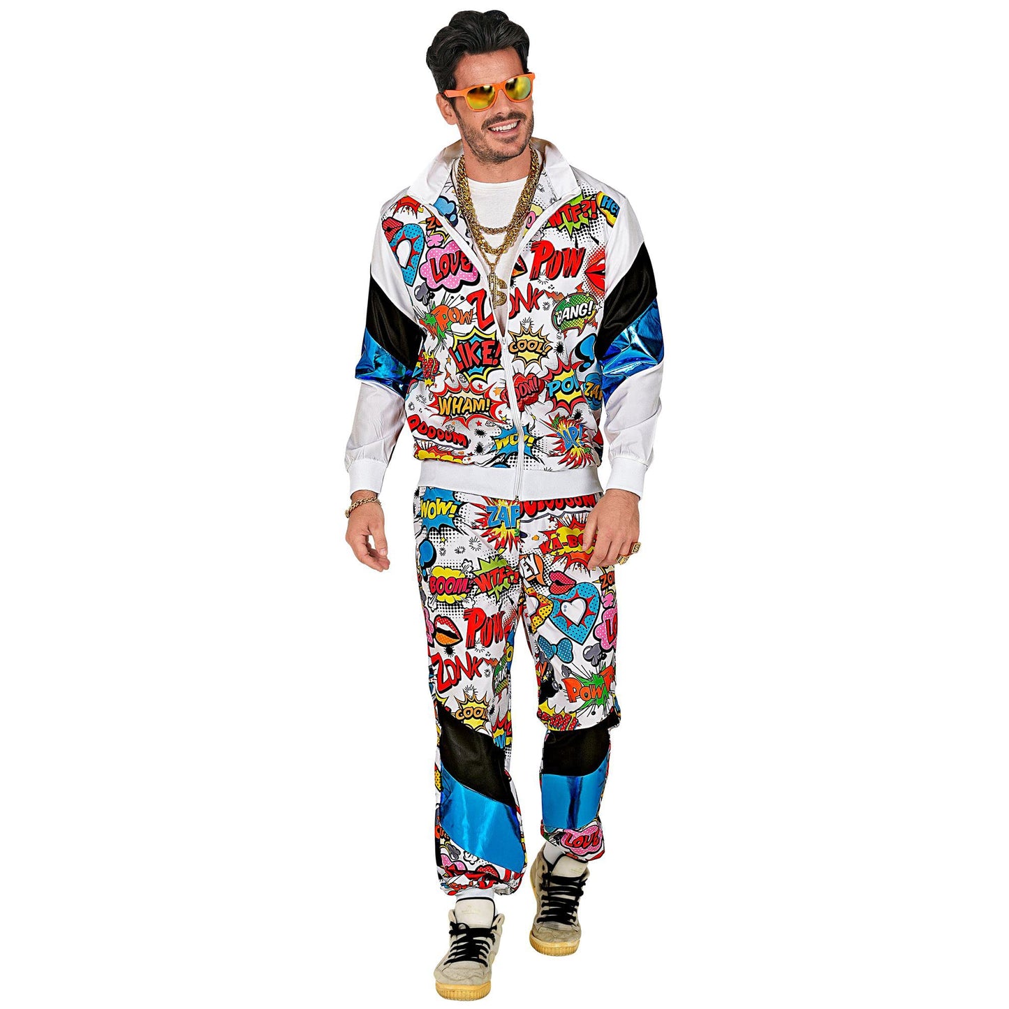 W WIDMANN MILANO Fashion de Petrecere - Costum Anii '80, Jogging, Stil Retro, Pop Art, Comic