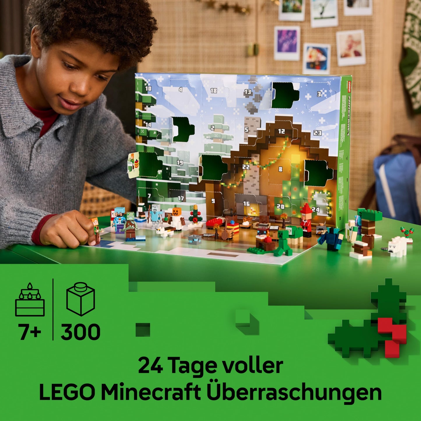 LEGO 21280 Minecraft Calendar Advent 2025, 24 surprize, 7+