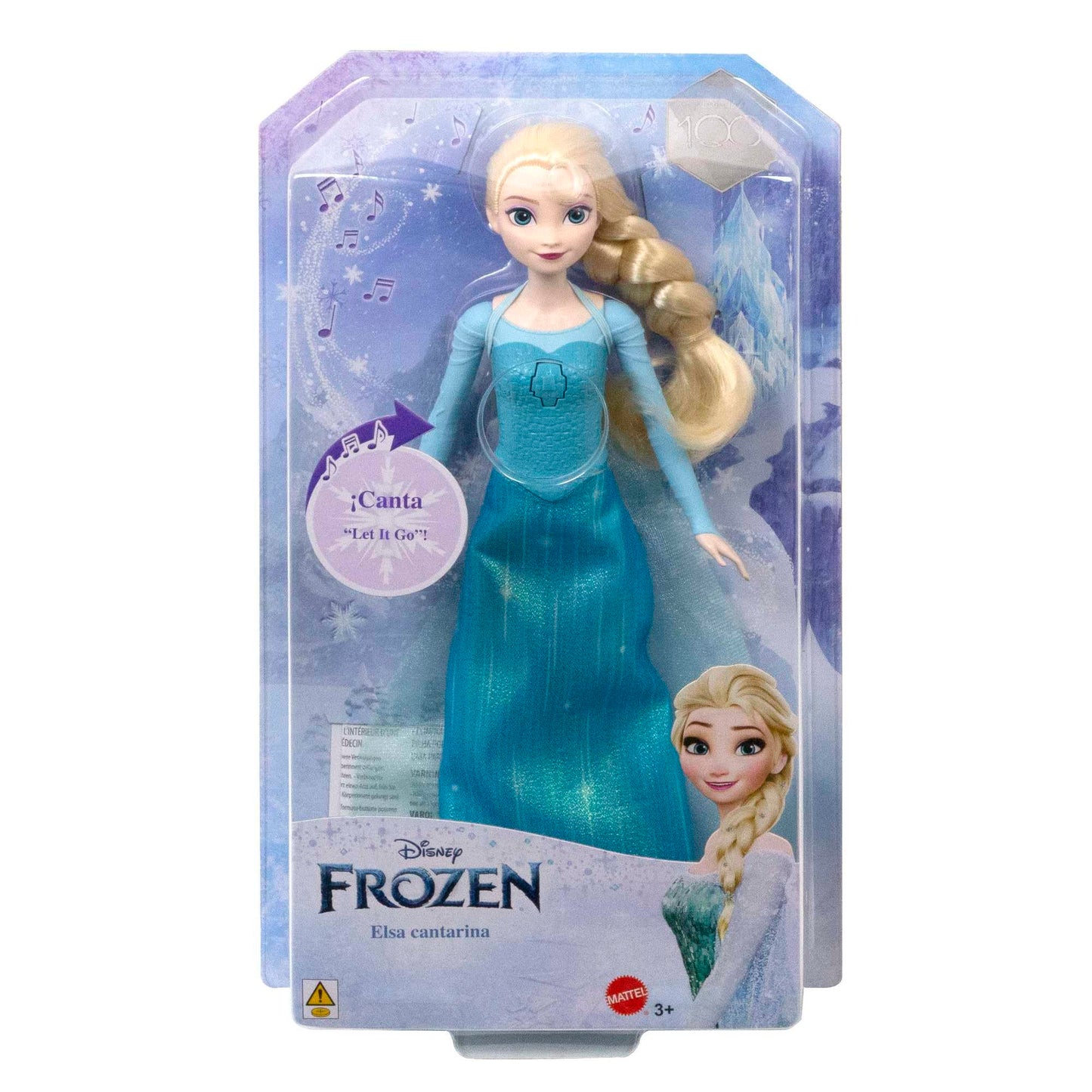 Mattel Disney Frozen Elsa, păpușa muzicală care cântă la apăsarea unui buton,limba spaniola, jucărie +3 ani
