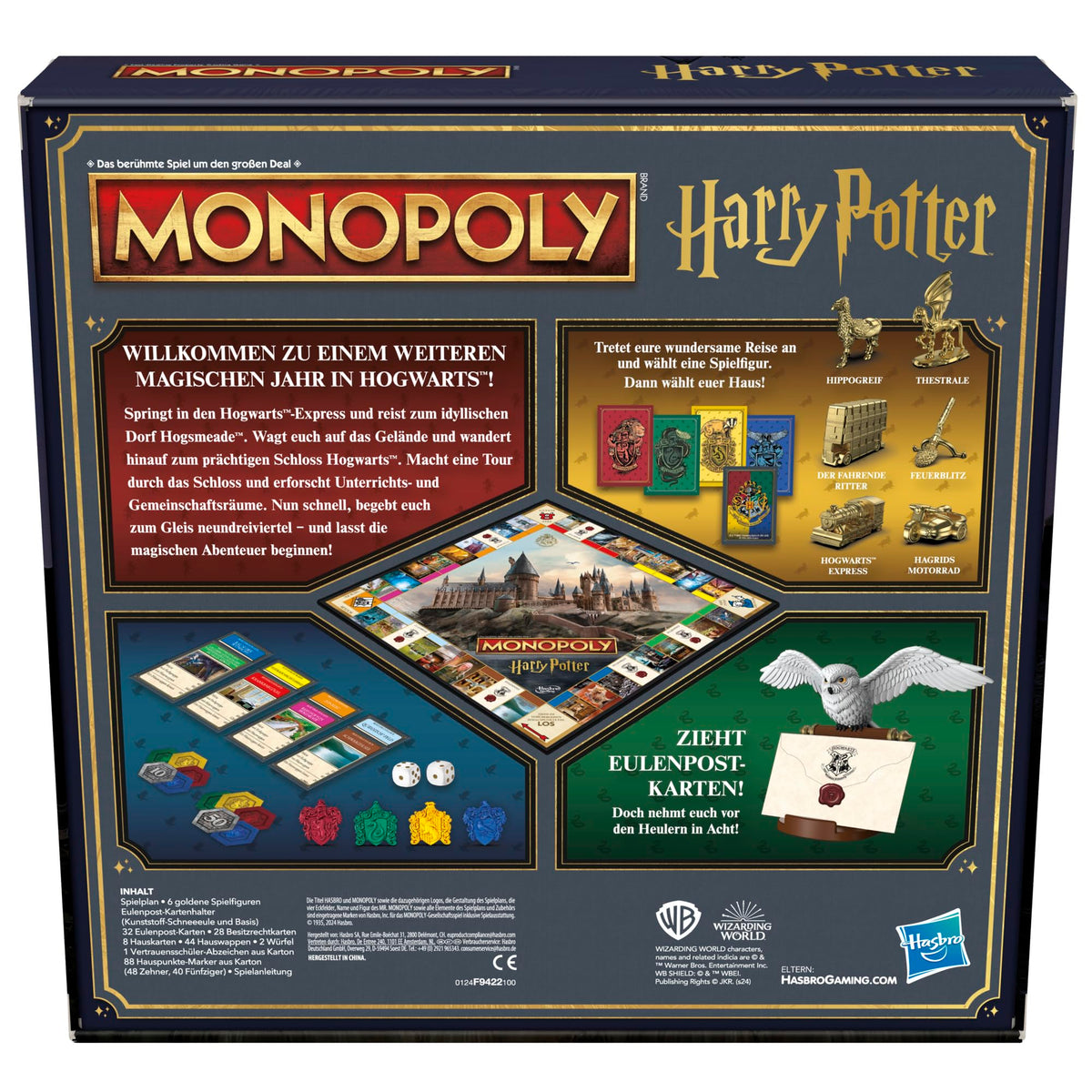 Monopoly Harry Potter Edition Joc de societate tematic Hogwarts 2-6 jucători de la 8 ani (limba germană)