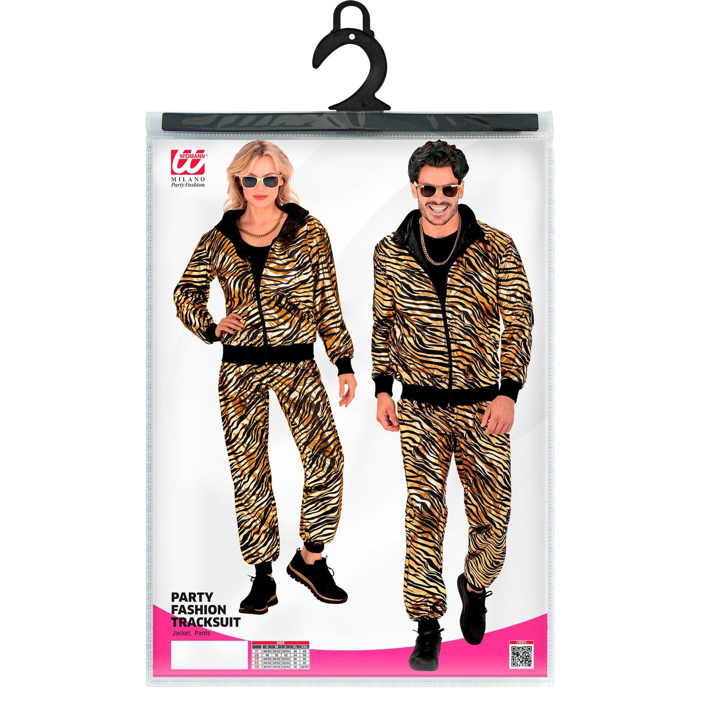 WIDMANN MILANO Costume de Petrecere - Training cu Model Animal, Outfit Anii '80, Jogging, Costum de Carnaval