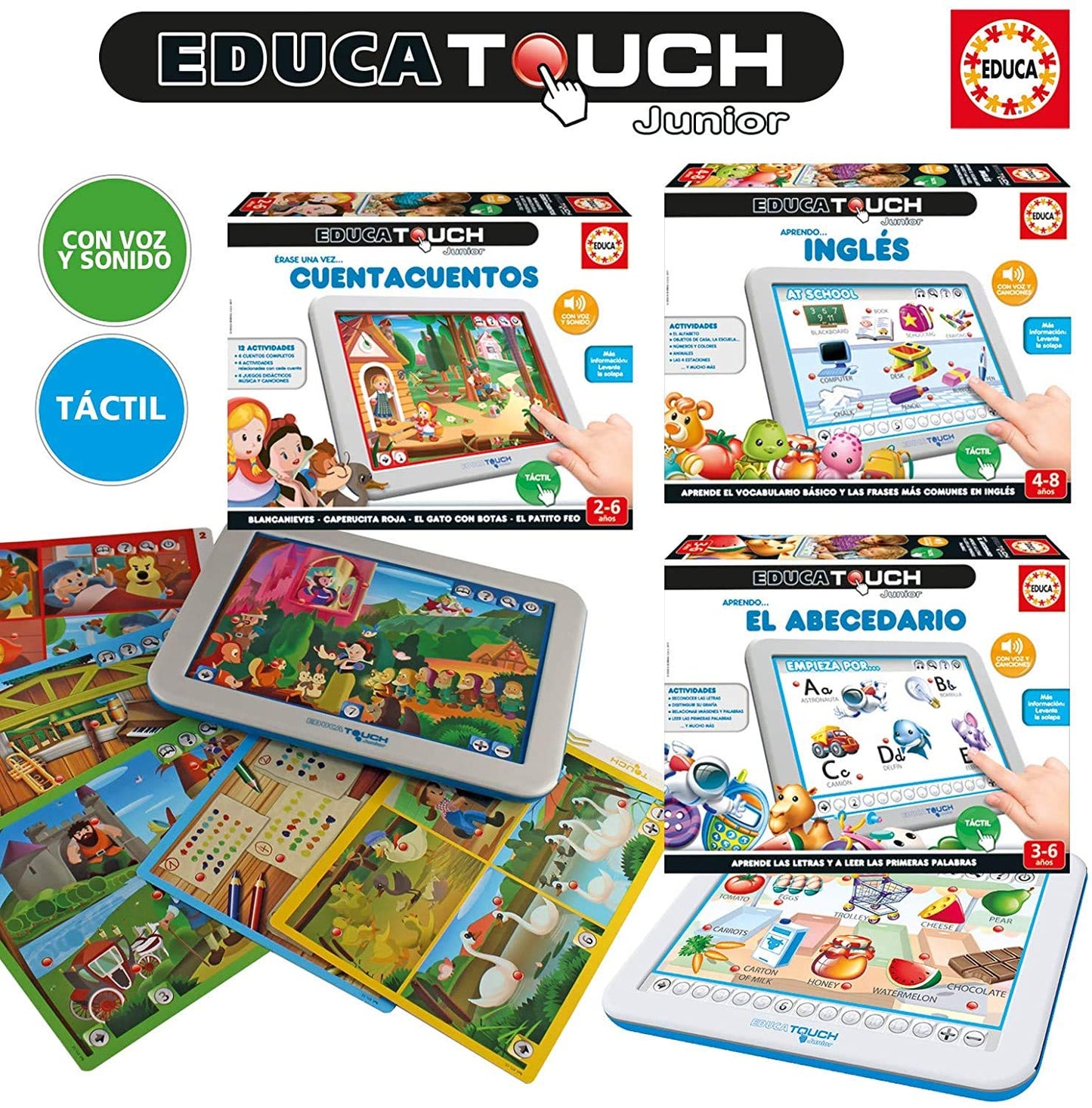 Tabletă electronică Alphabet Educa Învățăm alfabetul în spaniolă de la 3 ani