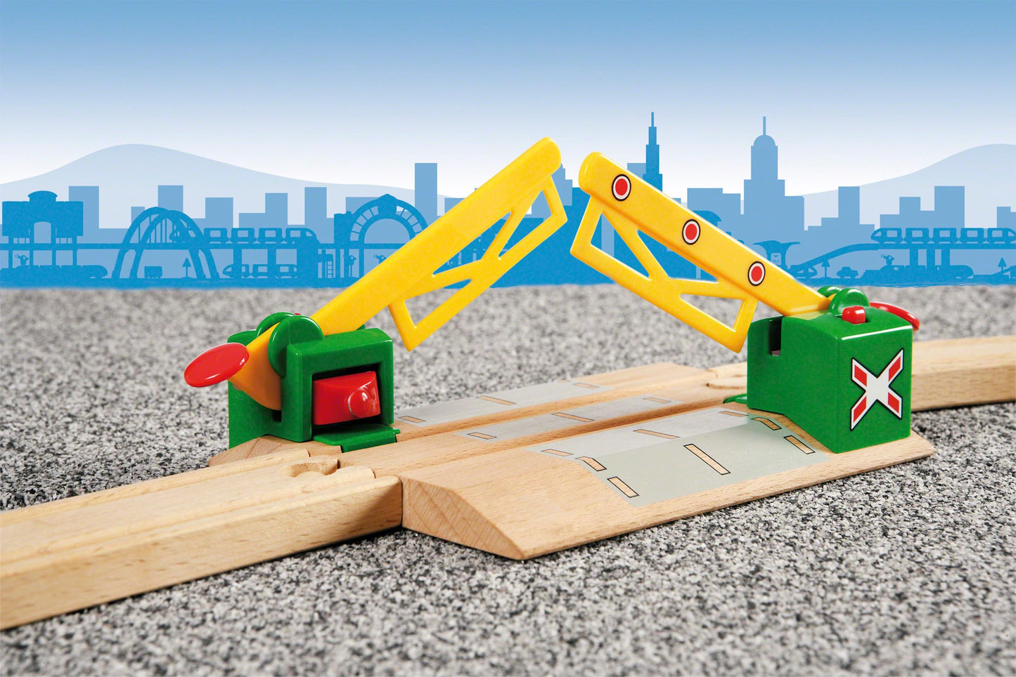 BRIO Calea Ferată 33750 - Intersecție Magnetică - Accesorii pentru Trenulețe din Lemn - Jucărie pentru copii de la 3 ani