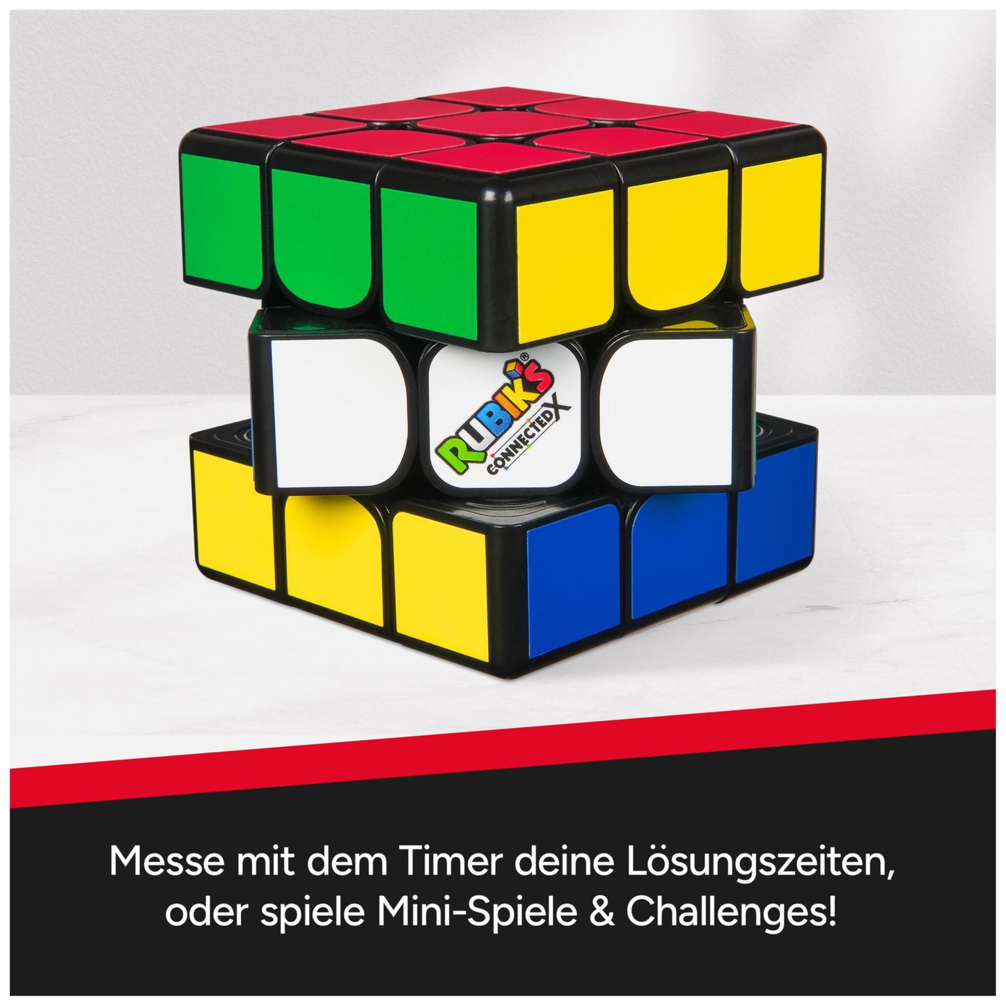 Cubul Rubik's ConnectedX - Cub 3x3 electronic pentru începători și profesioniști, conexiune Bluetooth la aplicație, ajutor pentru rezolvare, jocuri și provocări, recomandat de la 8 ani.