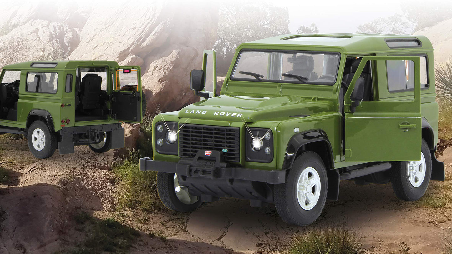 Jamara 405155 Land Rover Defender RC 1:14, verde