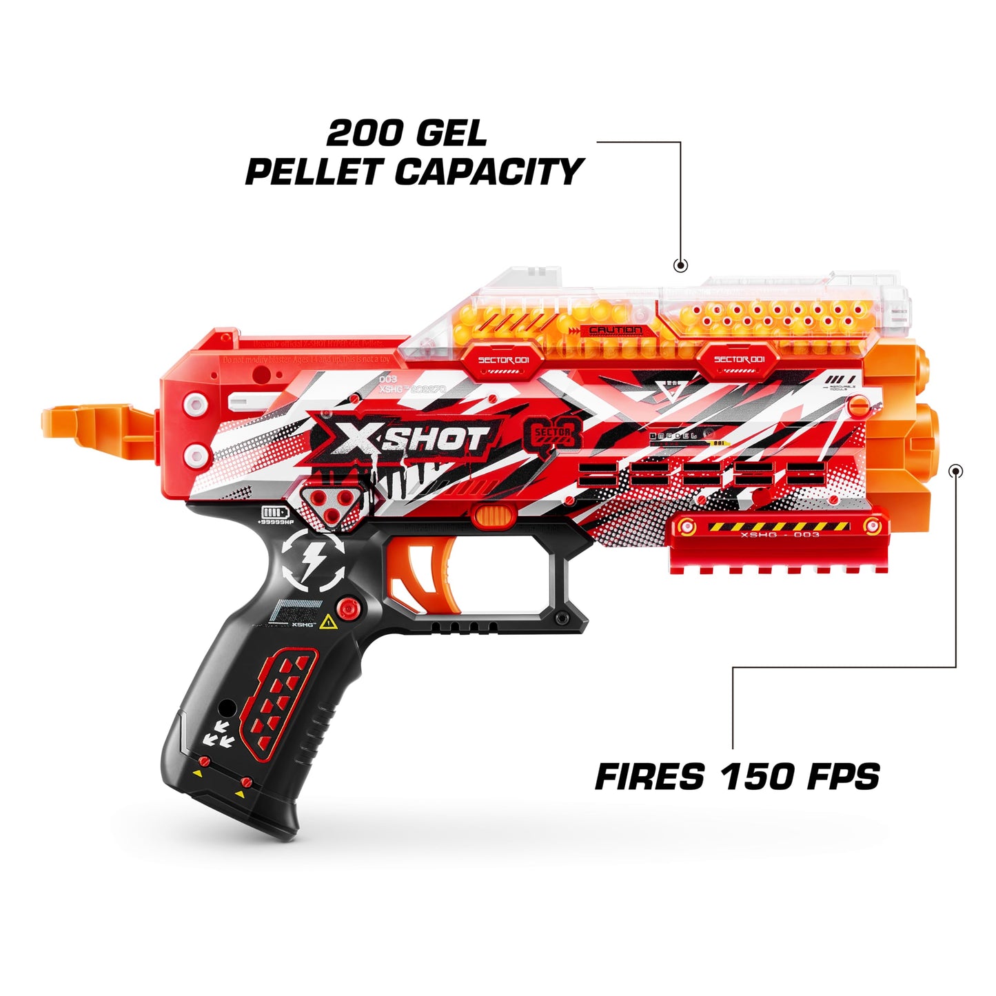 XSHOT 36759 3000 Gel-Kugeln Mini Hyper, Refill, Pellets Incluse, Stinger (1 Blaster, 3.000)