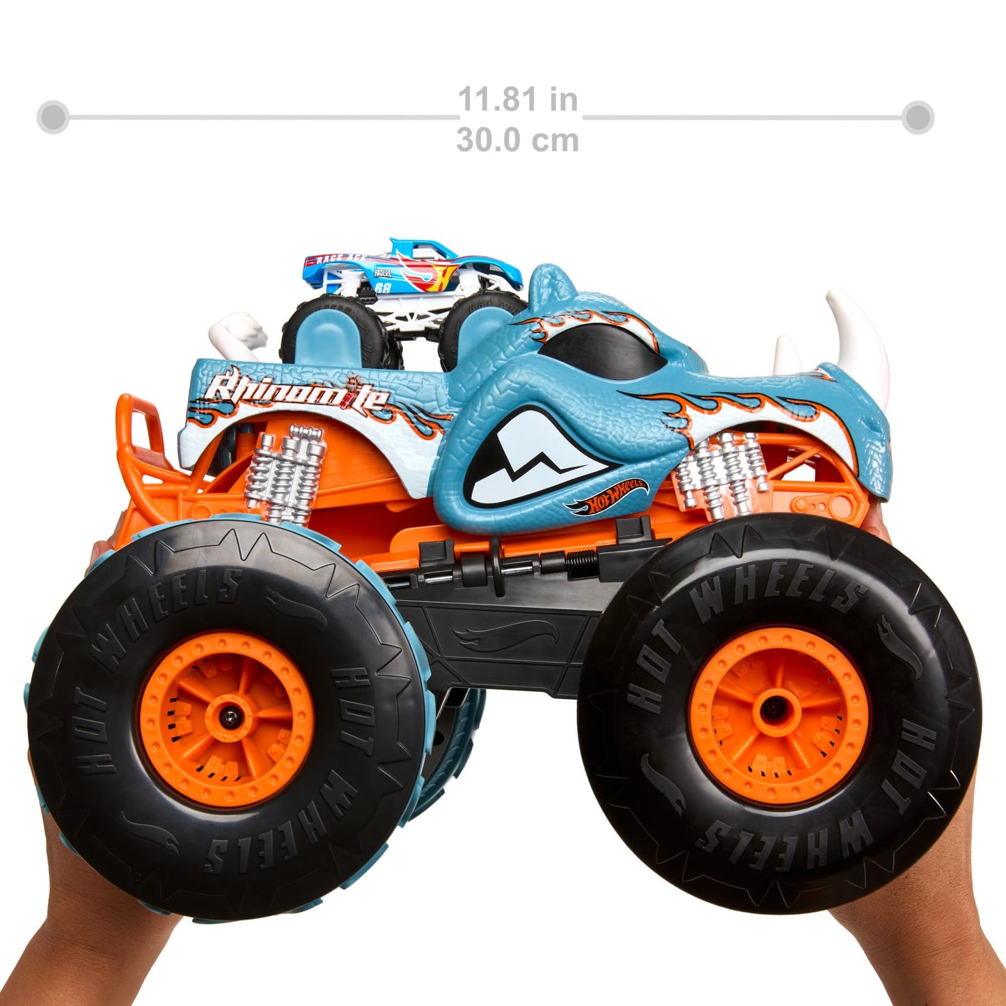 Masina cu telecomanda RC 1:12 Hot wheels Rhinomite, Mattel, Multicolor