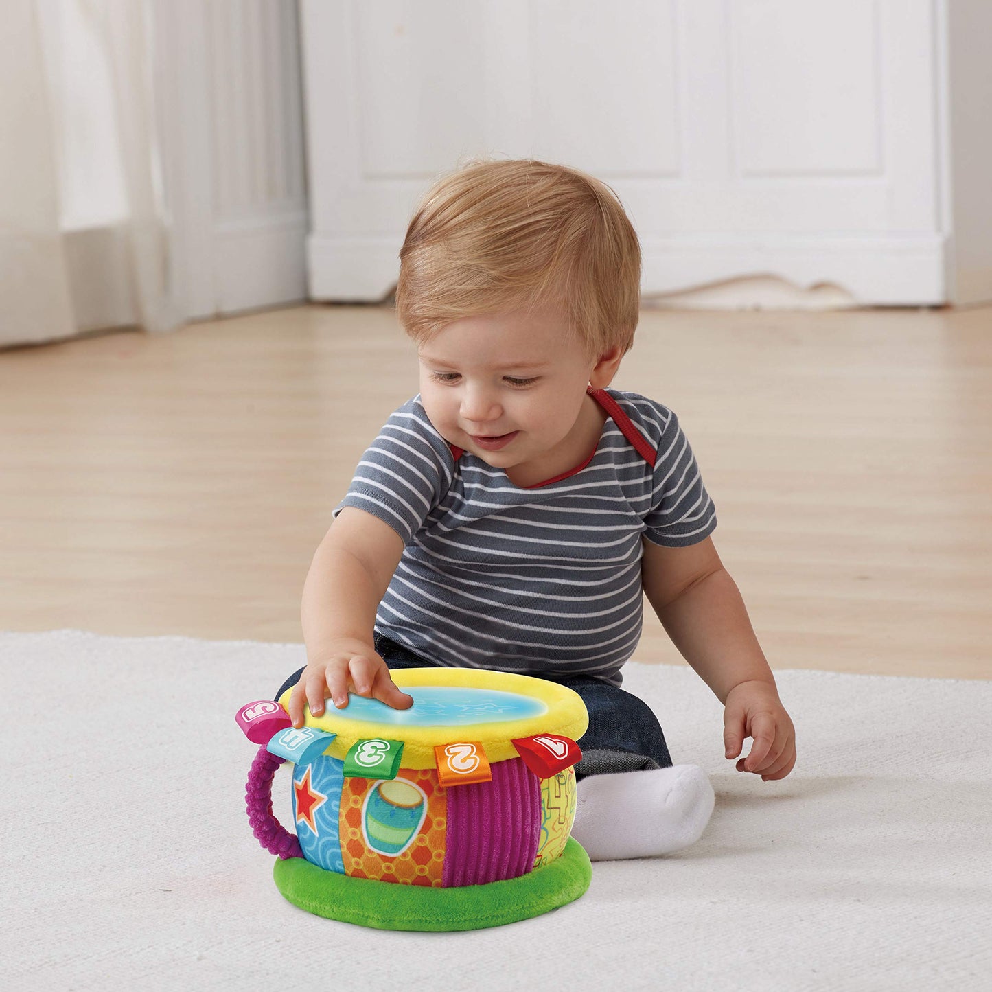 VTech Toba cu Lumini Magice | Jucărie pentru Bebeluși +6 Luni | Bilingvă Spaniolă-Engleză | Peste 100 de Cântece, Melodii, Fraze și Sunete