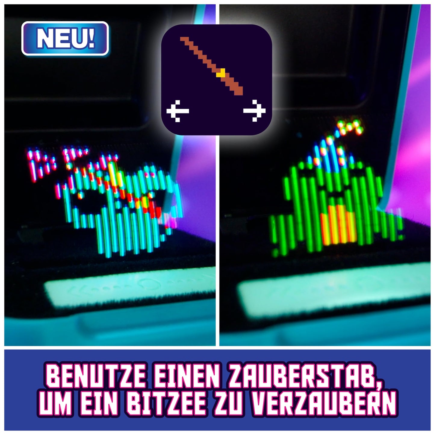 Bitzee 2024 - Magicals - 20 Animale Magice Digitale de Atins, Jucărie Interactivă cu 20 de Creaturi Electronice Virtuale care Reacționează la Mișcare și Atins, Recomandată de la 5 Ani