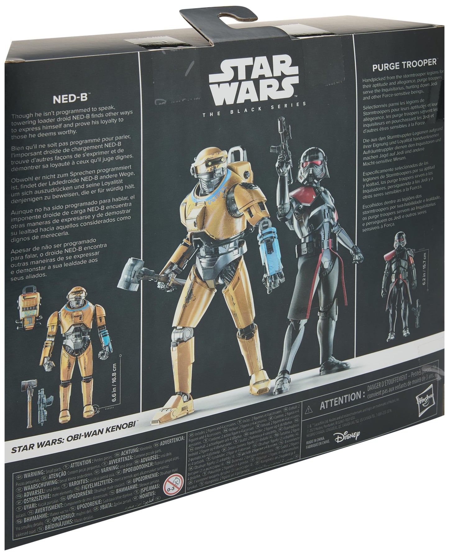 Star Wars The Black Series, Ned-B și Purge Trooper, Pachet de 2 Figurine din Grafit de 15 cm, Exclusiv pe Amazon