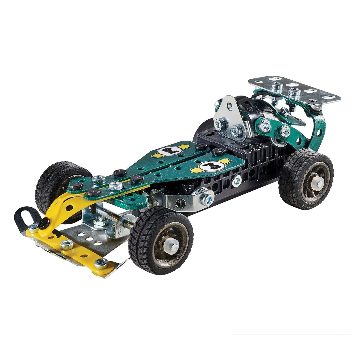 MECCANO Erector 5 în 1 Kit de Construcție Roadster cu Împingere, pentru vârste de 8 ani și peste, Jucărie Educațională STEM
